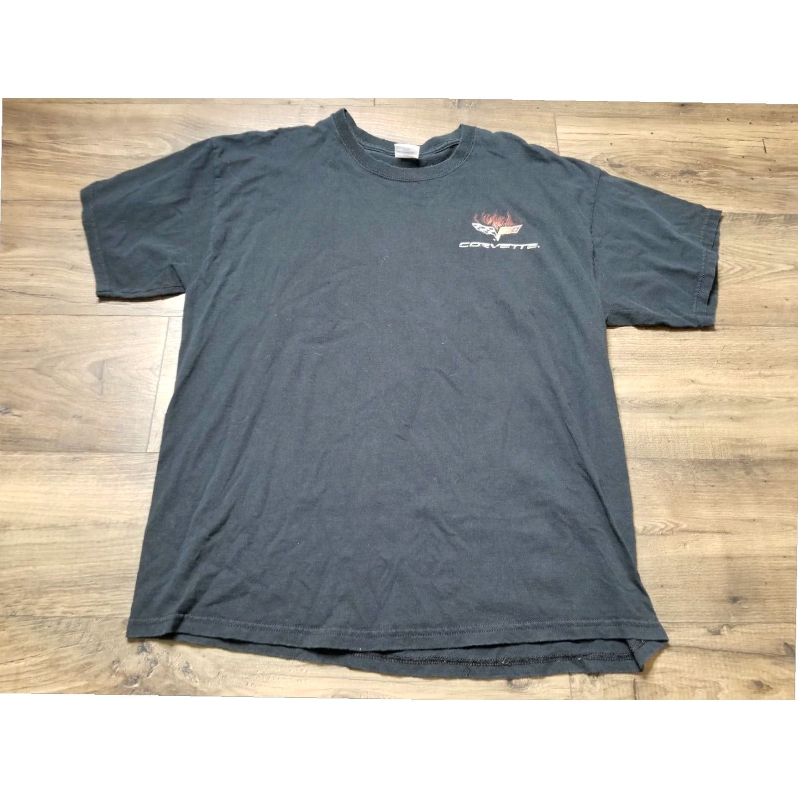 Gildan Chevrolet Corvette C4 Double Sided Graphic T-Shirt Black Mens XL Size US XL / EU 56 / 4 - 2 Thumbnail