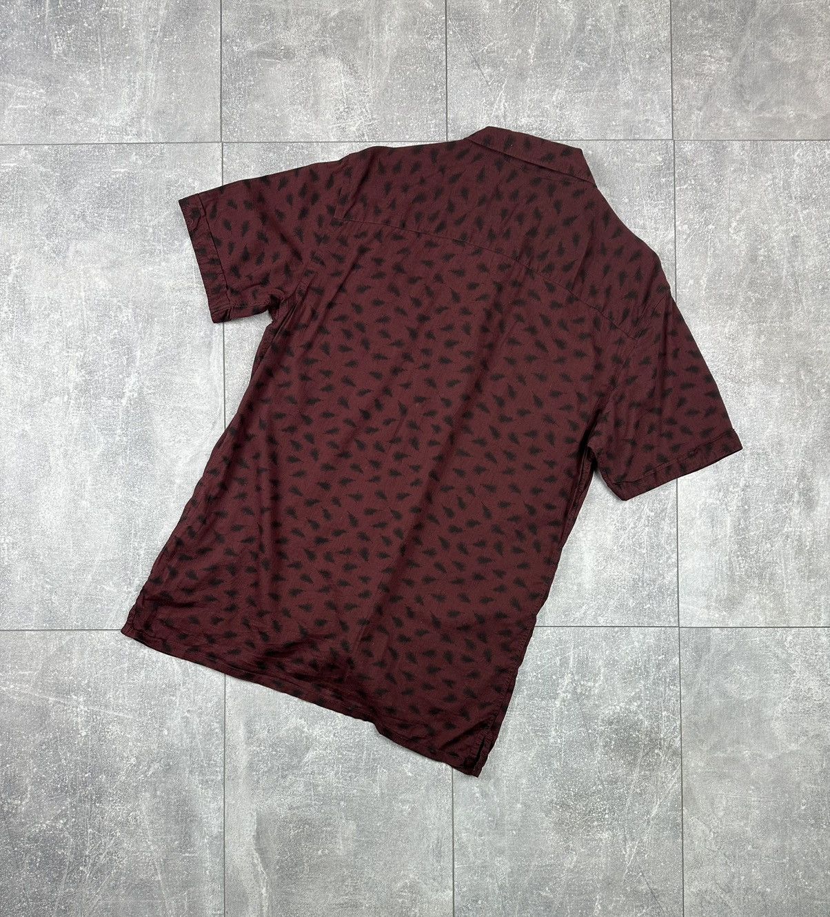 Allsaints Allsaints Burgundy Havre SS Shirt Button Up Size US XS / EU 42 / 0 - 12 Thumbnail