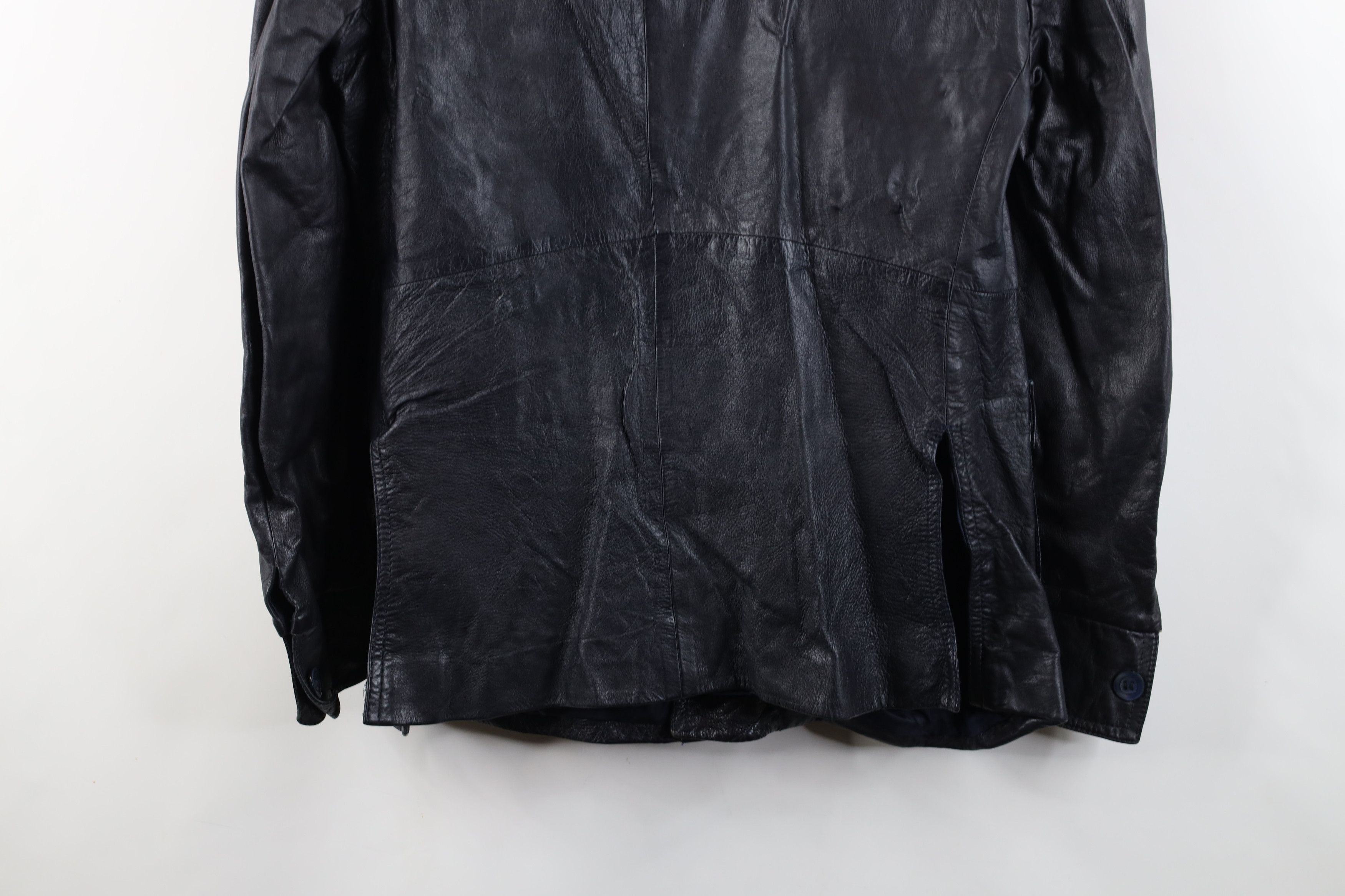 Vintage Vintage 70s Streetwear Bush Leather Shirt Jacket Shacket Size US XL / EU 56 / 4 - 16 Thumbnail