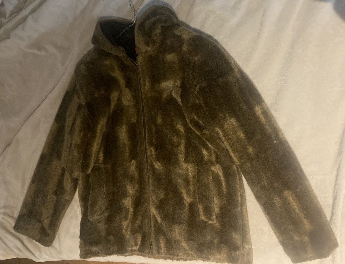 Supreme FW15 Faux Fur Hooded Zip Jacket Size US M / EU 48-50 / 2 - 2 Thumbnail