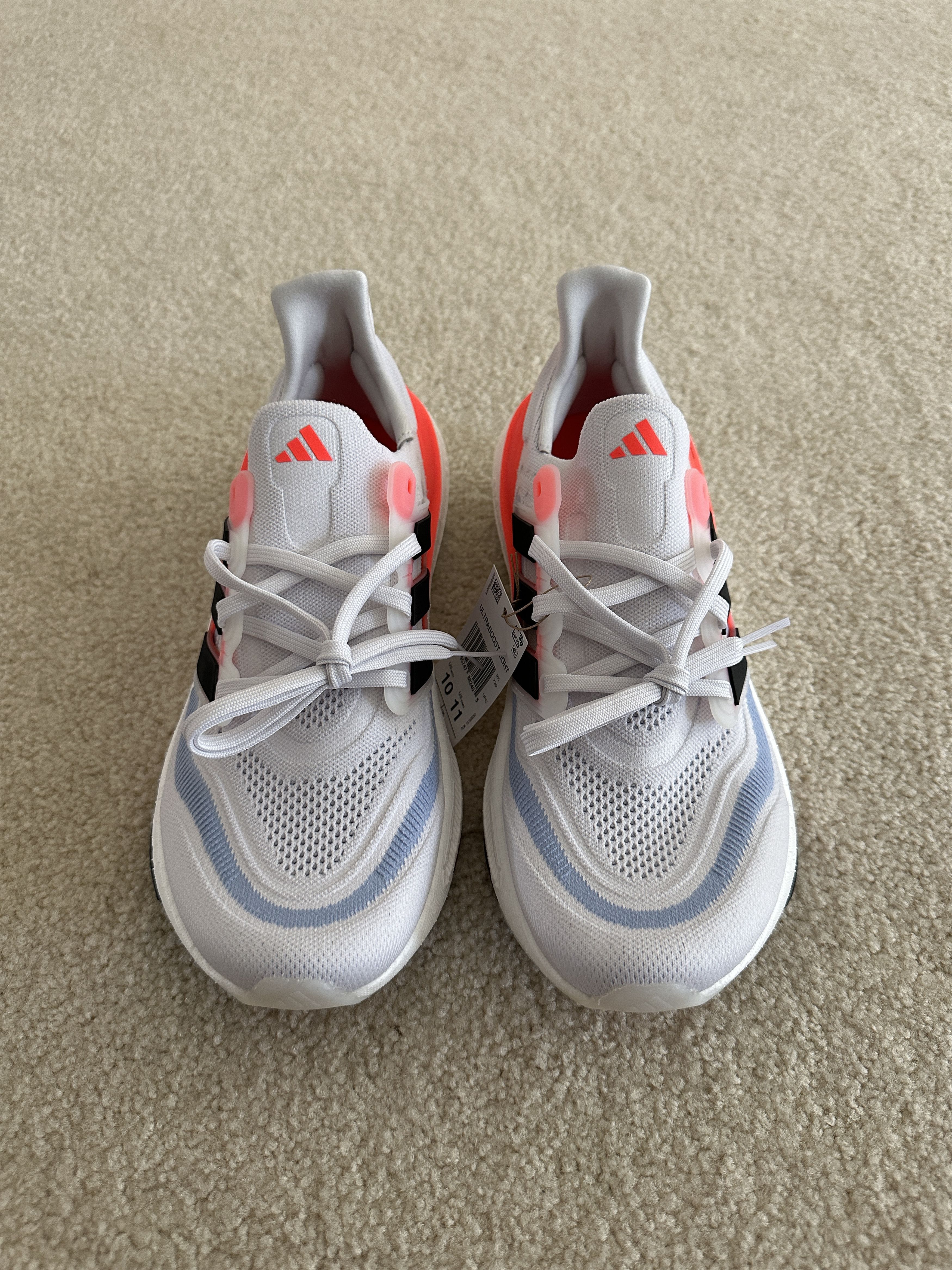 Adidas Adidas Ultraboost Light "White Solar Red" - US Men's 10 Size US 10 / EU 43 - 3 Thumbnail