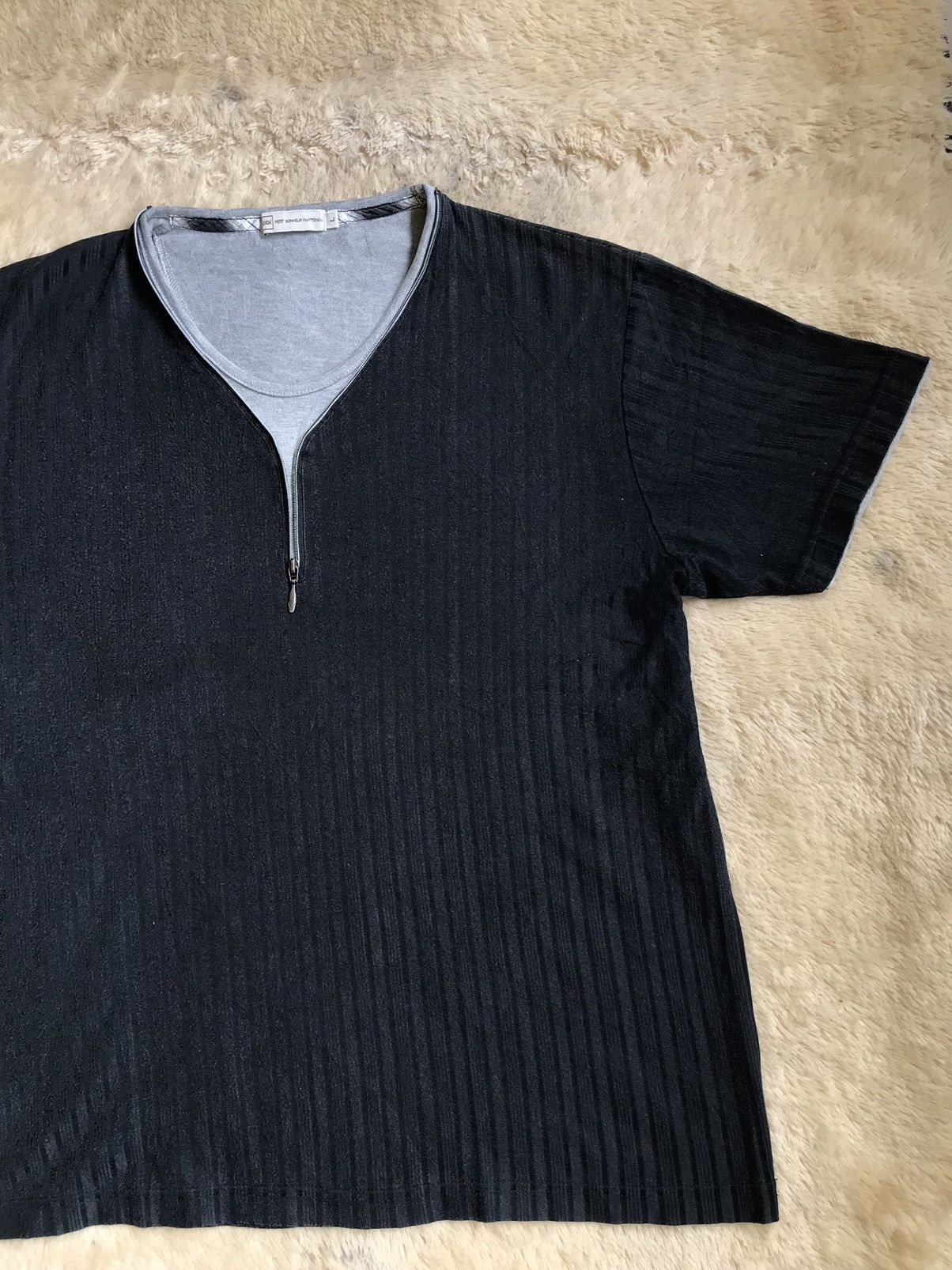 Japanese Brand Double Layer Stripe Petit Bonheur Inattendu Millennial Style Size US L / EU 52-54 / 3 - 4 Thumbnail