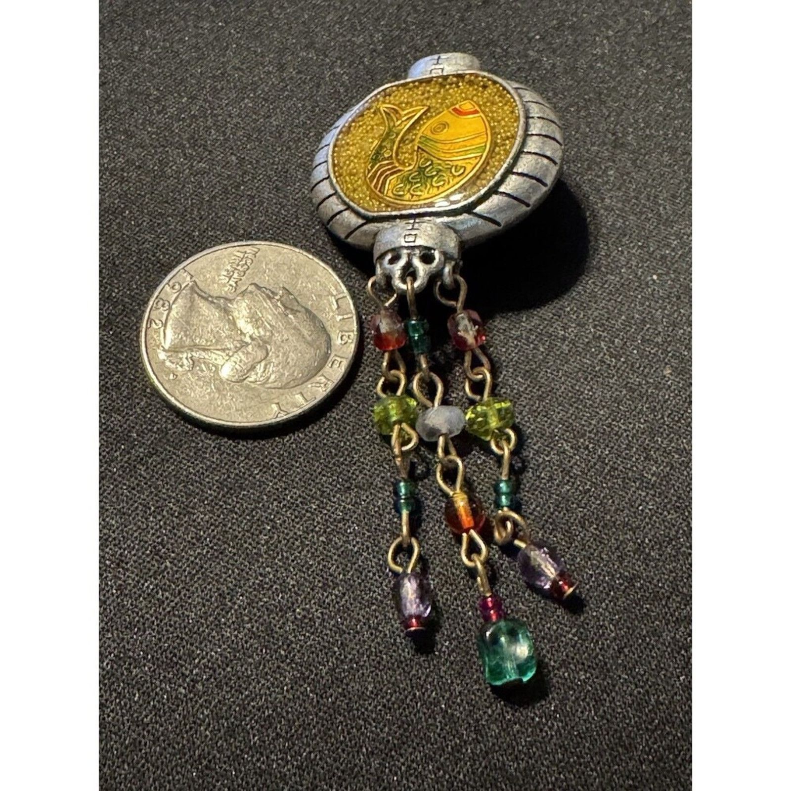 Chicos Chico's Koi Fish Rhinestone Signed Brooch Size ONE SIZE - 4 Thumbnail