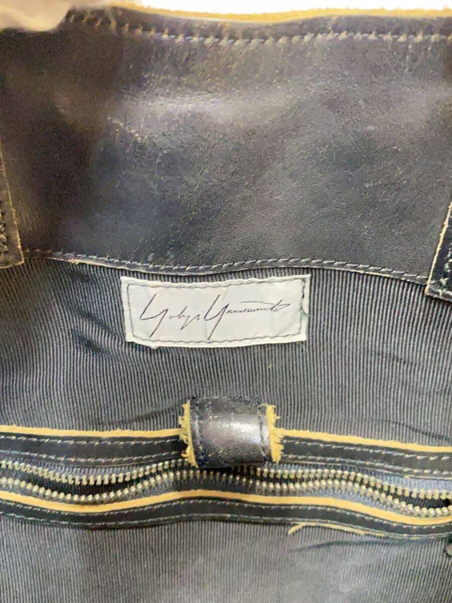 Yohji Yamamoto YOHJI YAMAMOTO Tote Bag/Leather/Black Size ONE SIZE - 5 Thumbnail