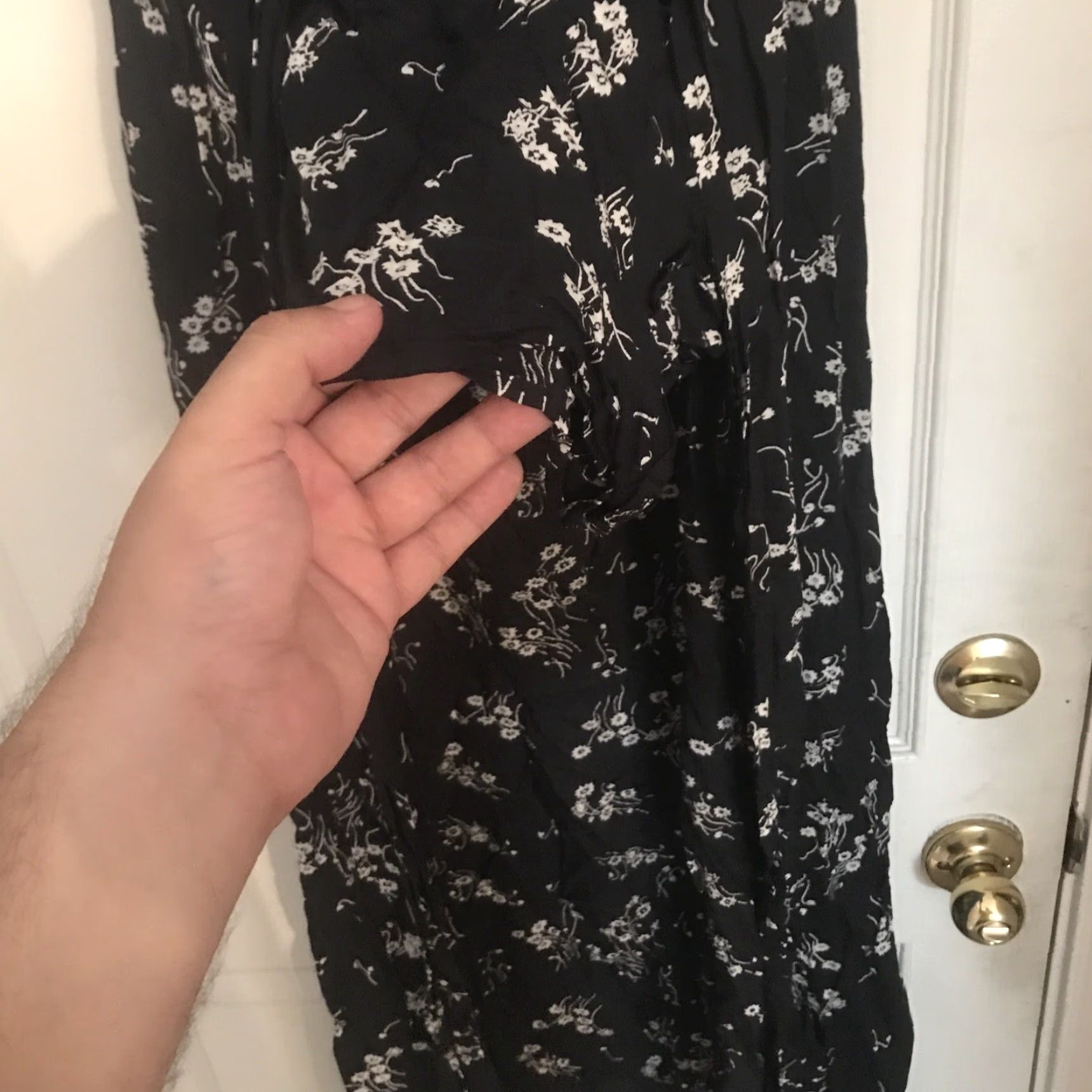 Vintage VINTAGE FULL TILT Tilly's Black Dress Sundress Sleeveless V-Neck Floral Long Sz S Womens NWT Size S / US 4 / IT 40 - 2 Thumbnail