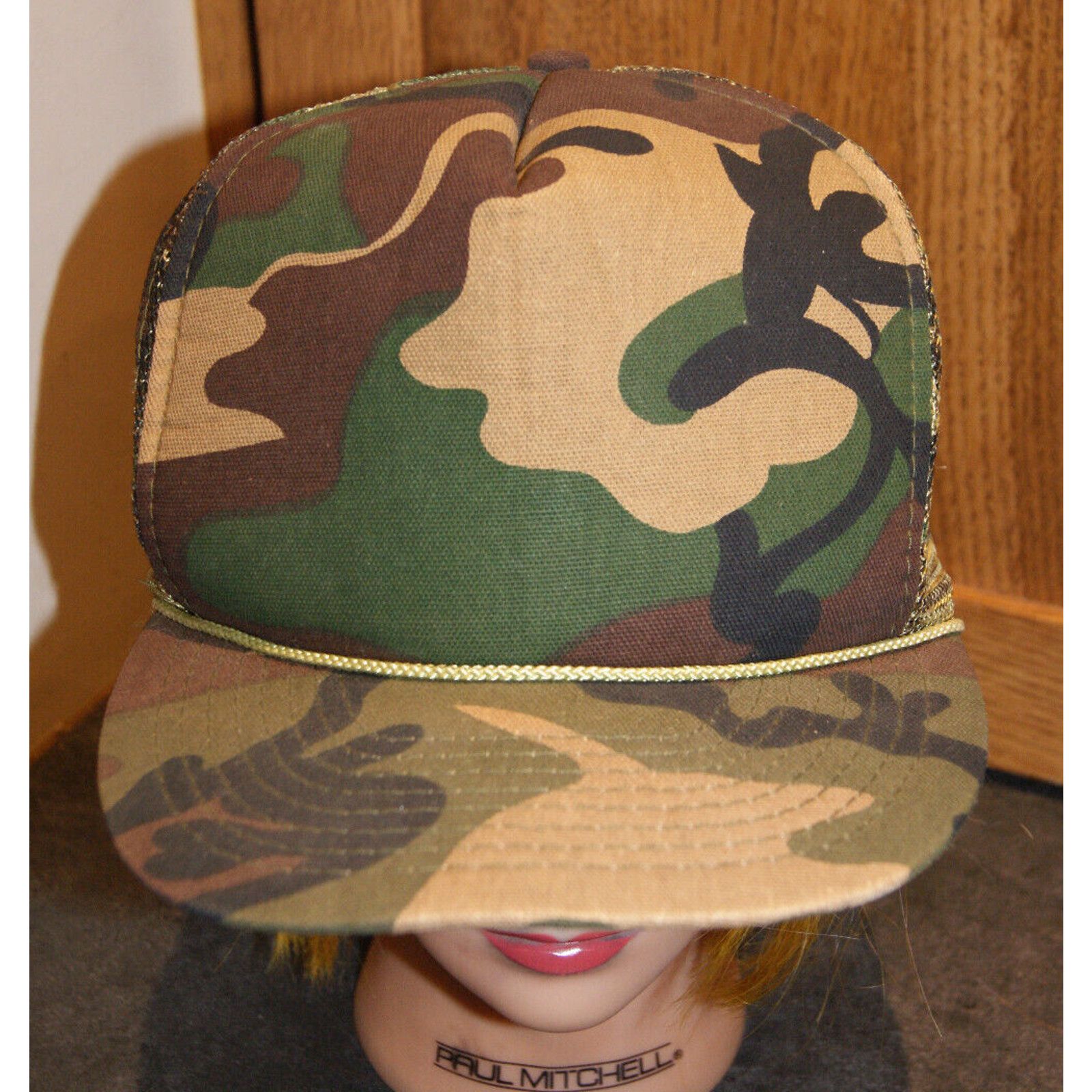 Other VTG Snapback Camo Cap Hat Woodland Camouflage Trucker Mesh Size ONE SIZE - 2 Thumbnail