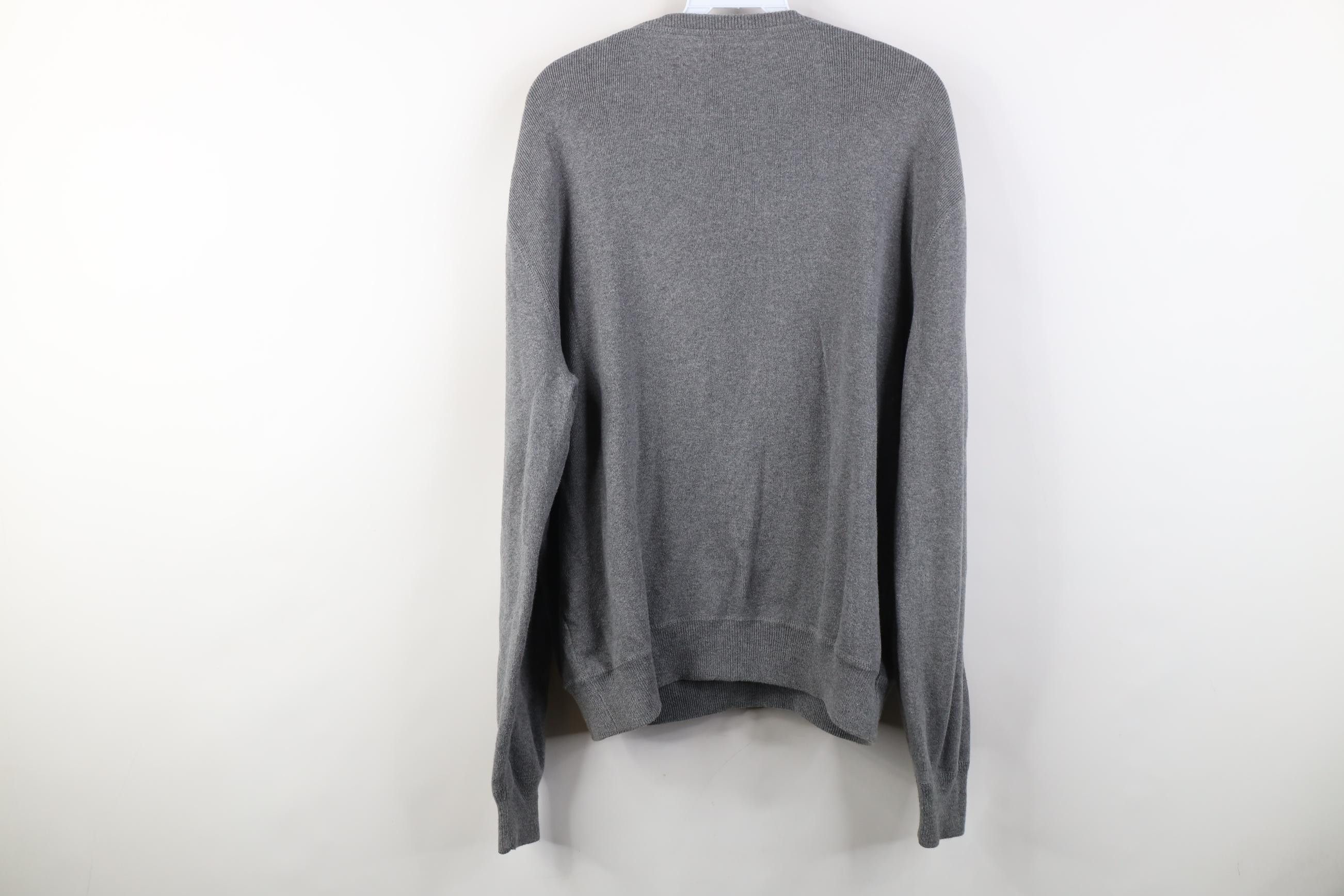 Polo Ralph Lauren Vintage 90s Ralph Lauren Cotton Ribbed Knit Sweater Gray Size US M / EU 48-50 / 2 - 9 Thumbnail