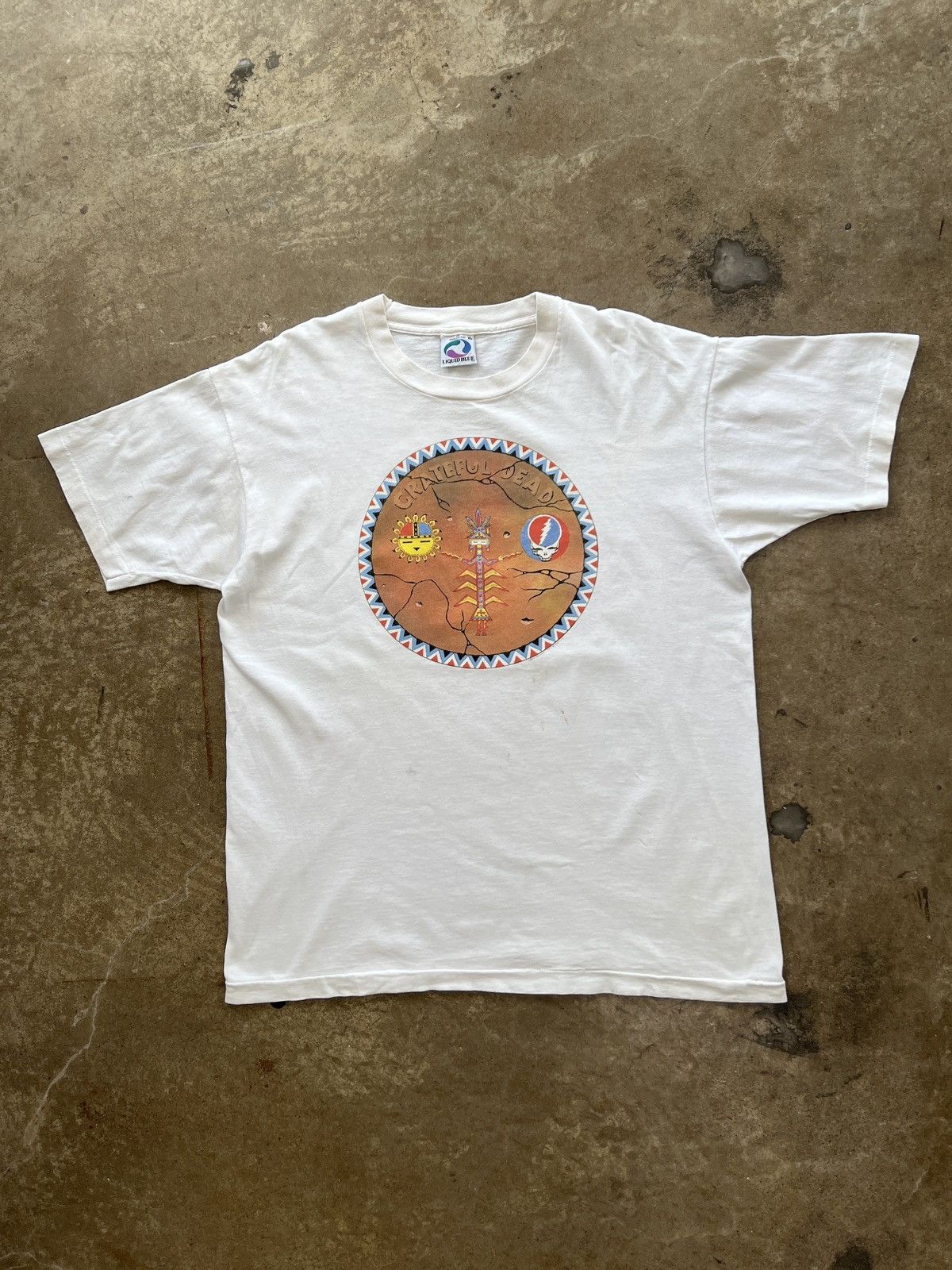 Band Tees Vintage 1992 Grateful Dead Native Liquid Blue Tee XL Size US XL / EU 56 / 4 - 2 Thumbnail