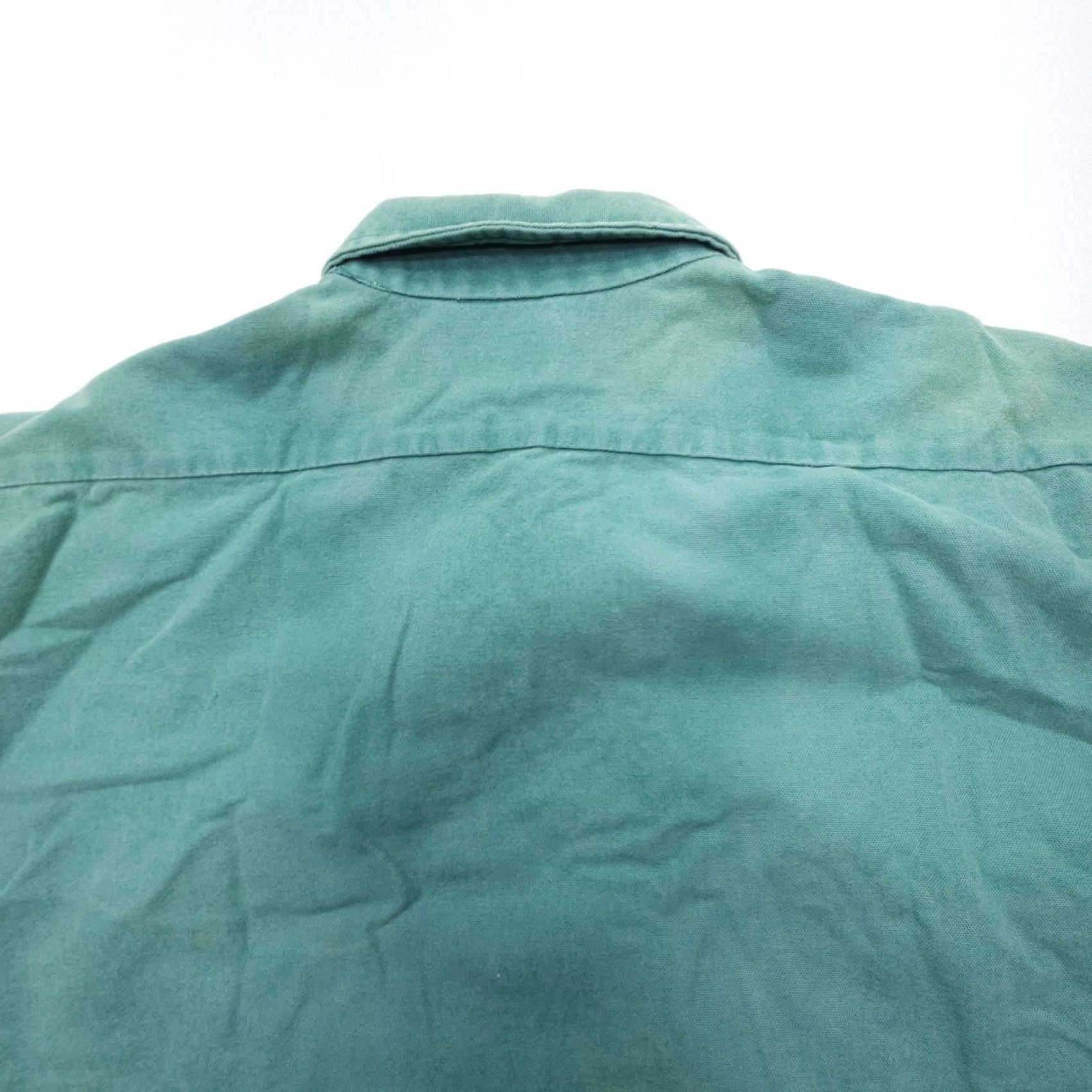 CLOT VINTAGE Codet Heavy Cotton Chamois Cloth Shirt Mens 3XL Green Work Field Bush Size US XXL / EU 58 / 5 - 8 Thumbnail