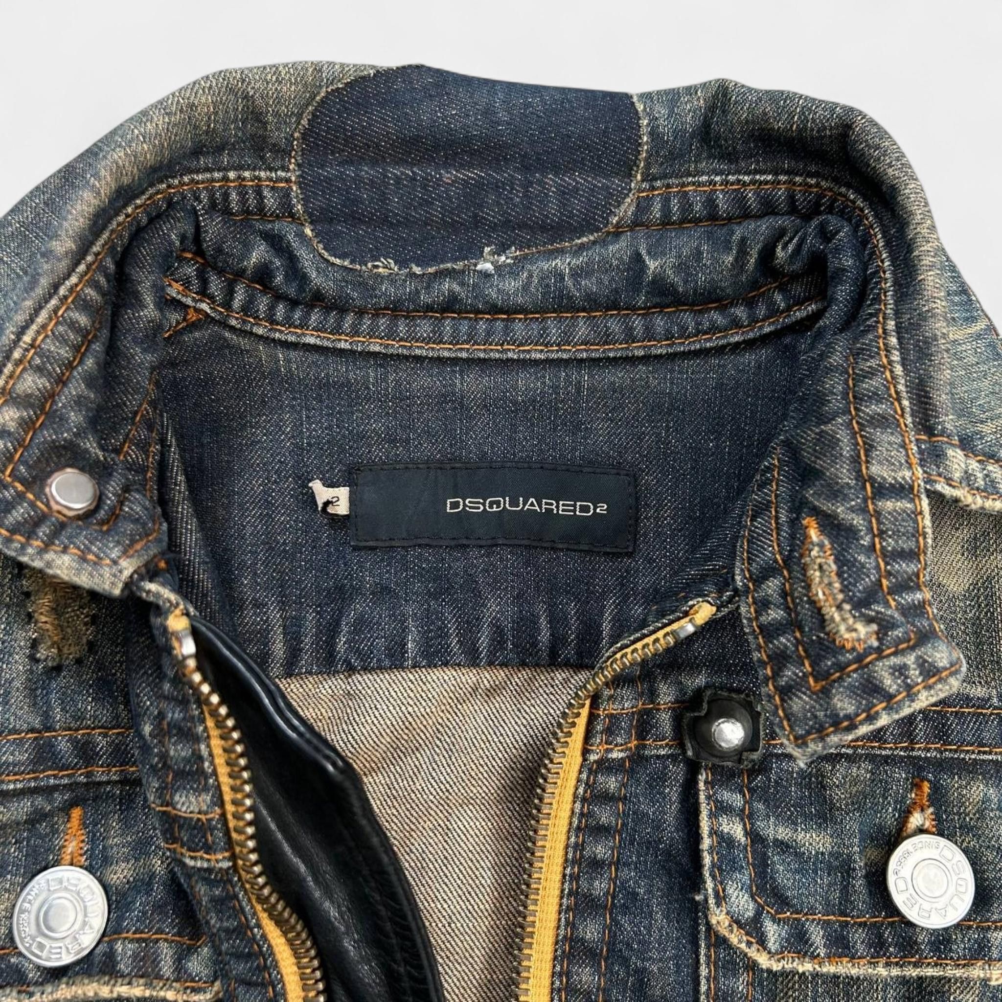 Dsquared2 Dsquared2 FW2005 Runway Jesus Lord Cowboy Denim Jacket Size US S / EU 44-46 / 1 - 4 Thumbnail