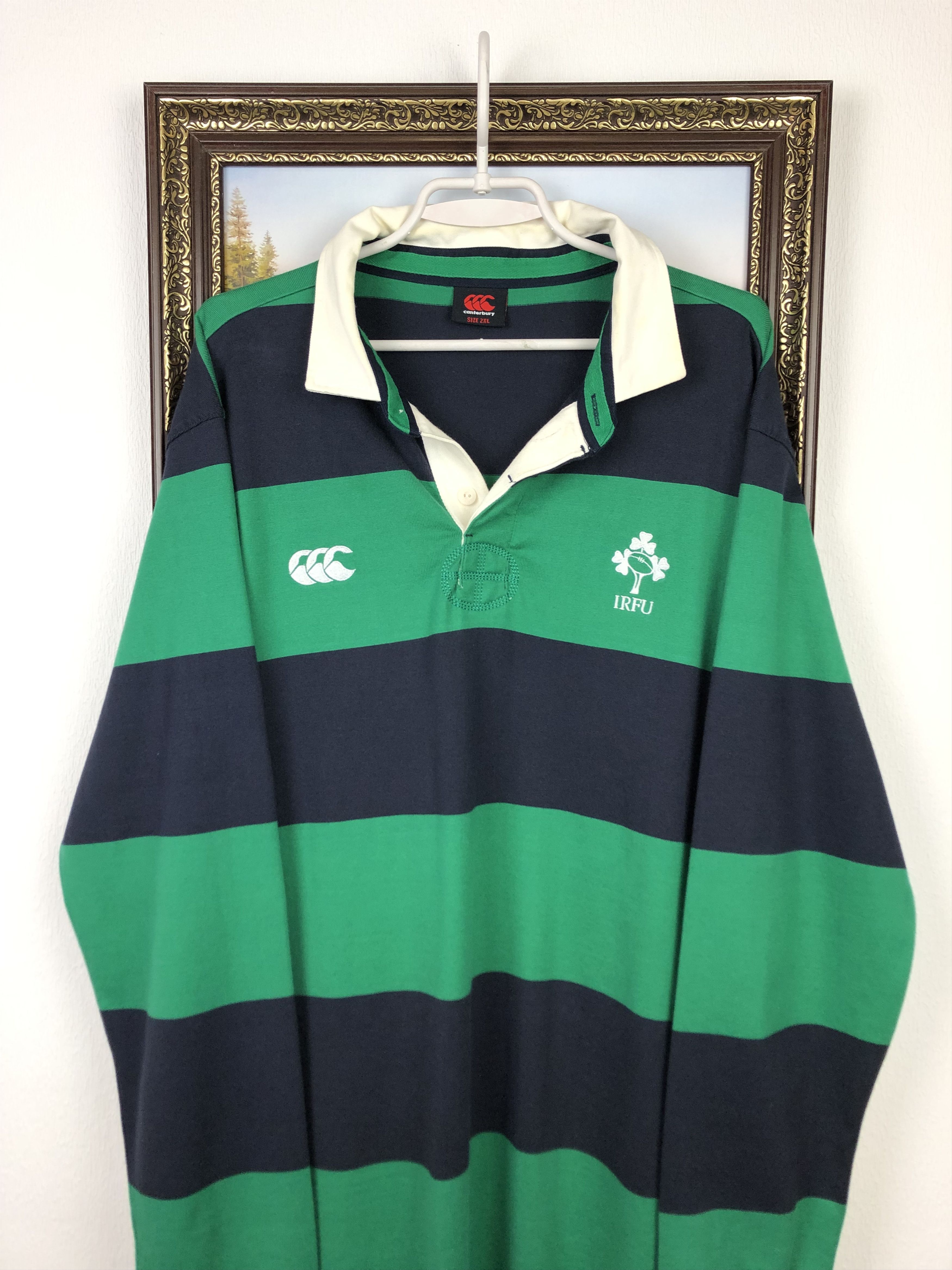 Canterbury of New Zealand Vintage Ireland Canterbury Rugby Union Jersey National Shirt Size US XXL / EU 58 / 5 - 2 Thumbnail