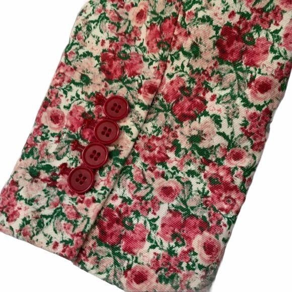 Talbots Talbots Petites Micro Floral Print Romantic Blazer Size XS / US 0-2 / IT 36-38 - 8 Thumbnail