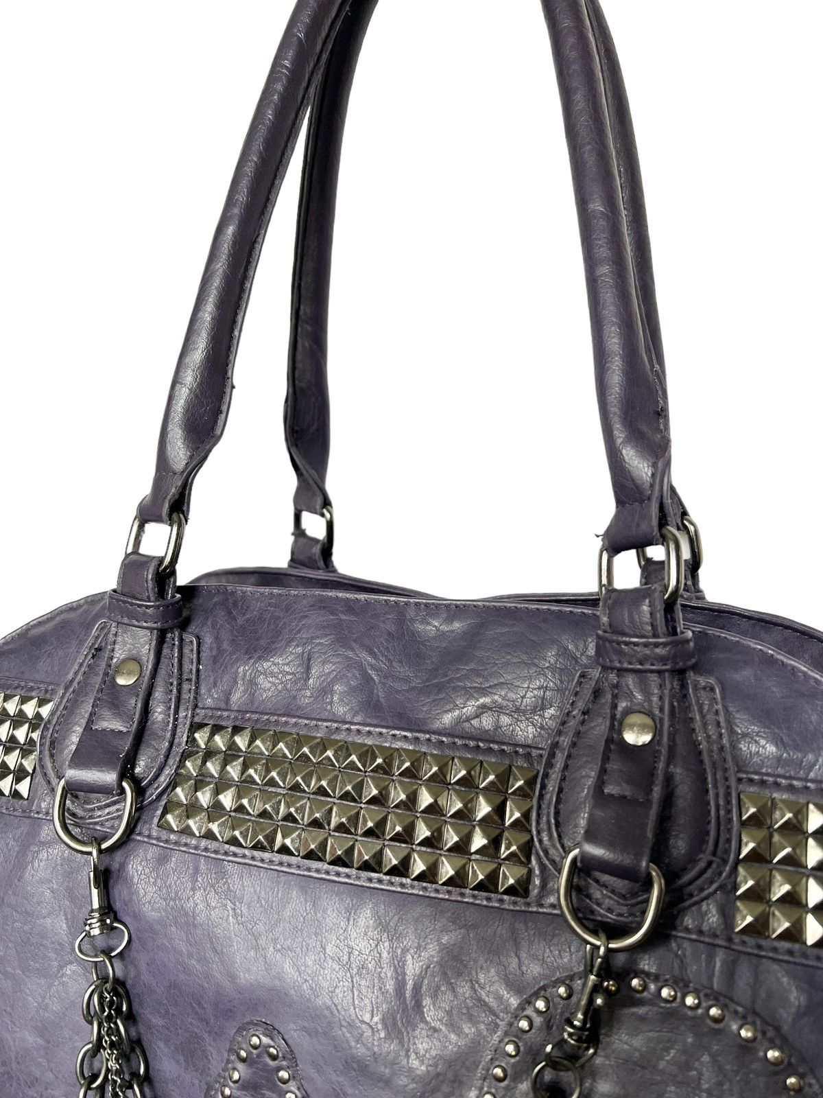 semanticdesign Semantic Design Studded Faux Leather Boston Bag Size ONE SIZE - 5 Thumbnail