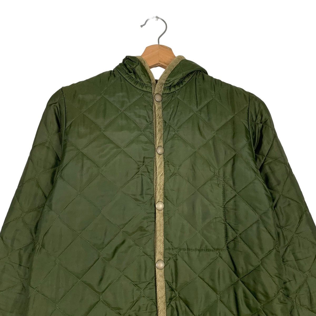 Lavenham LAVENHAM AW05 Hooded Quilted Jacket #0513-C23 Size US M / EU 48-50 / 2 - 2 Thumbnail