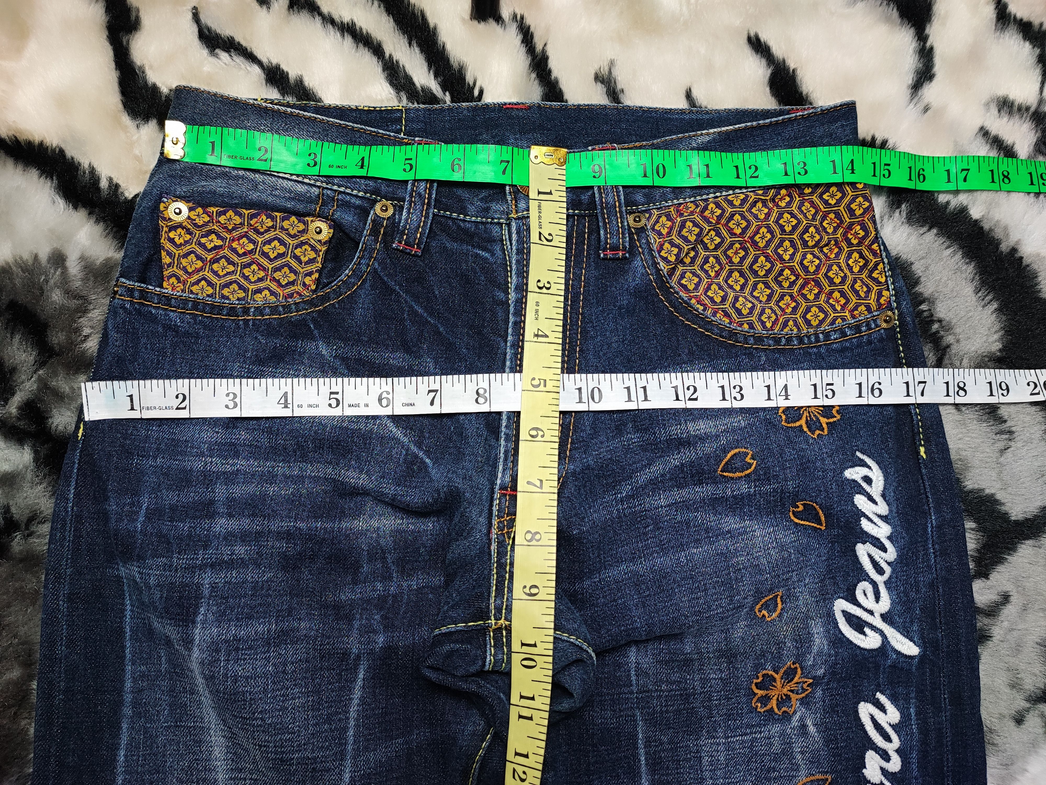 If Six Was Nine × Japanese Brand KURA DENIM JEANS EMBROIDERY DESIGN Size US 28 / EU 44 - 6 Thumbnail