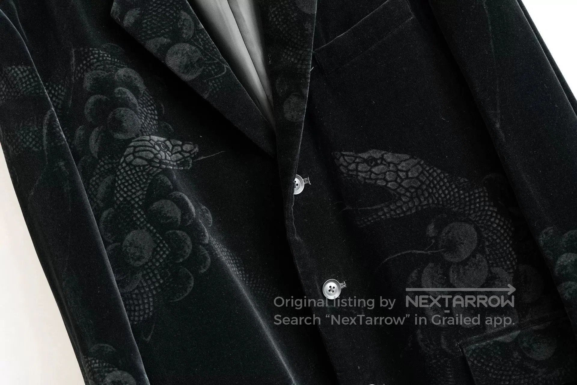 Yohji Yamamoto yohji yamamoto velvet jacket with grapes design. Size US M / EU 48-50 / 2 - 4 Thumbnail