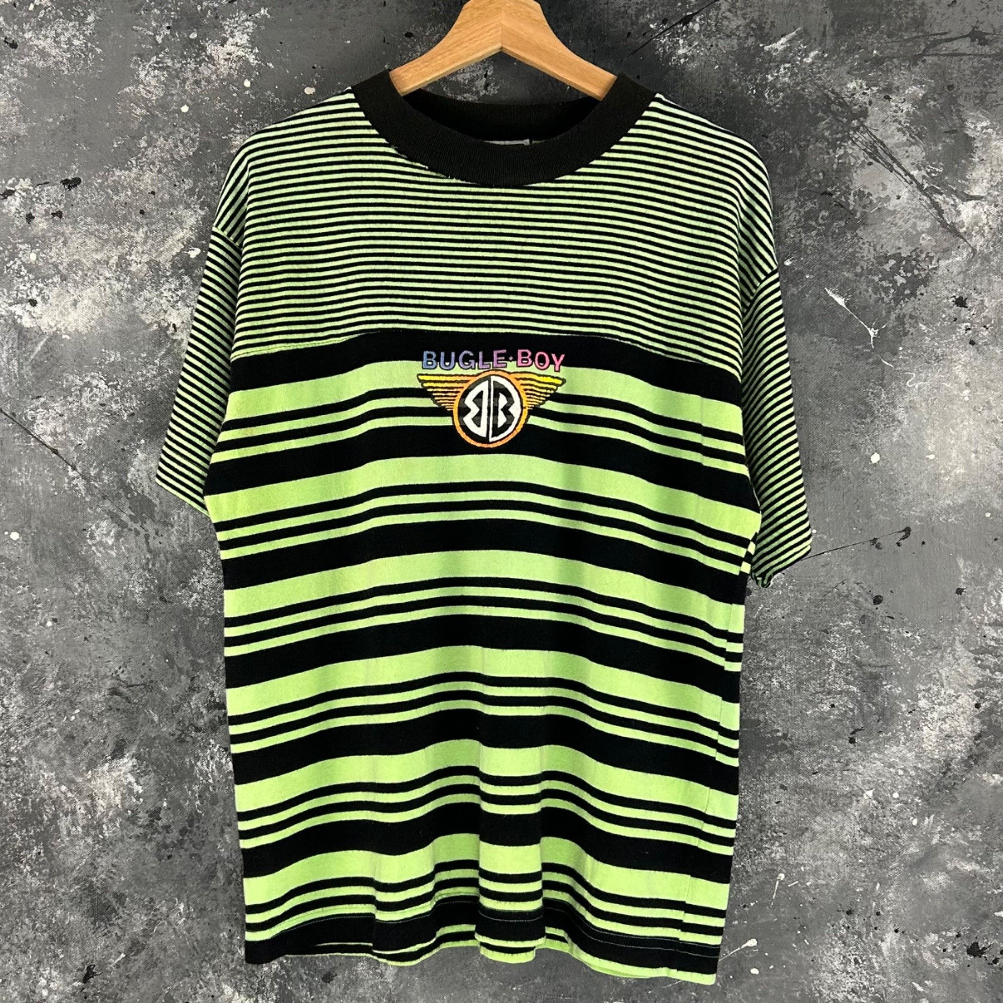 Bugle Boy Vintage 1980’s Bugle Boy stripe shirt Size US L / EU 52-54 / 3 - 1 Thumbnail
