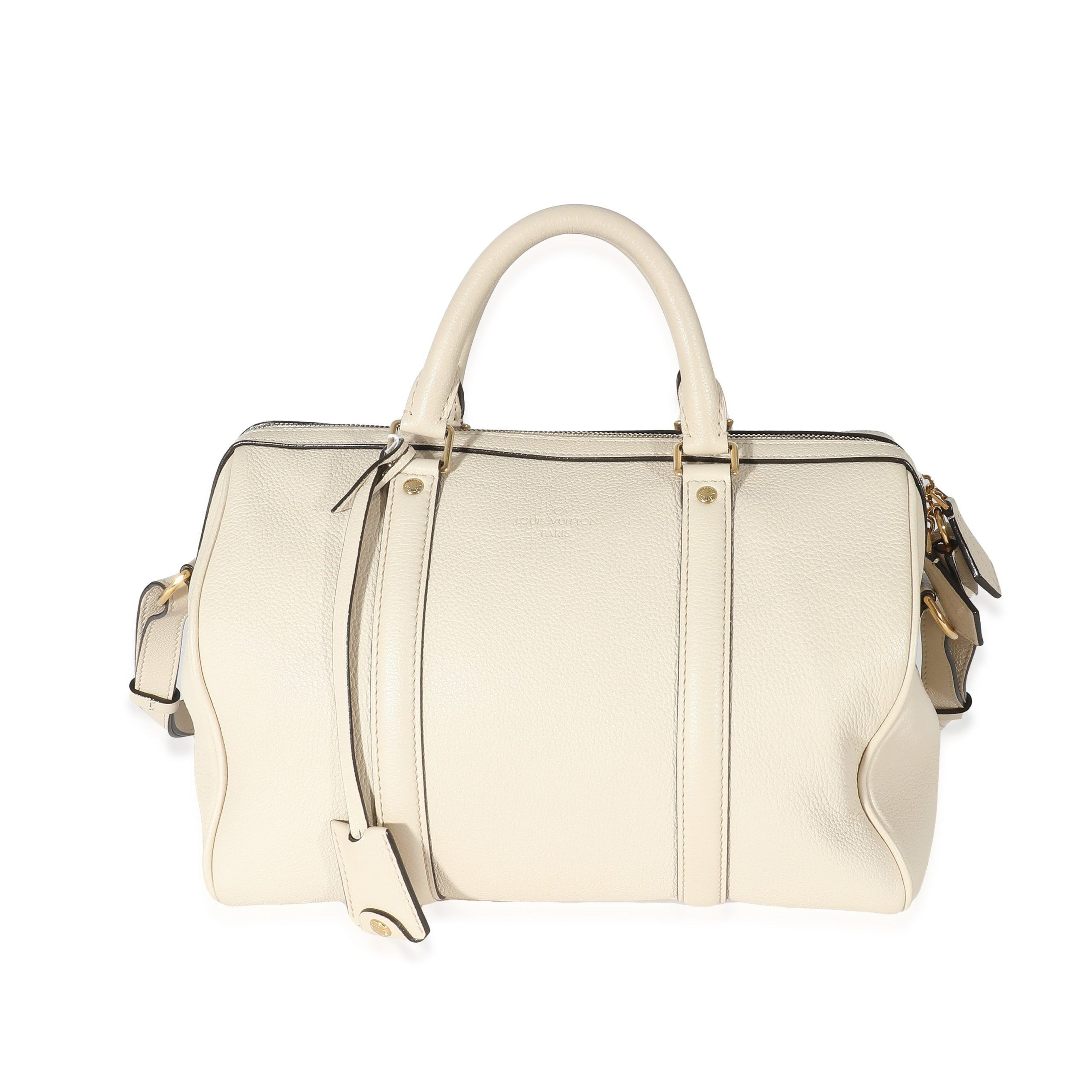 image of Louis Vuitton White Calfskin Sofia Coppola Sc Speedy Pm, Women's