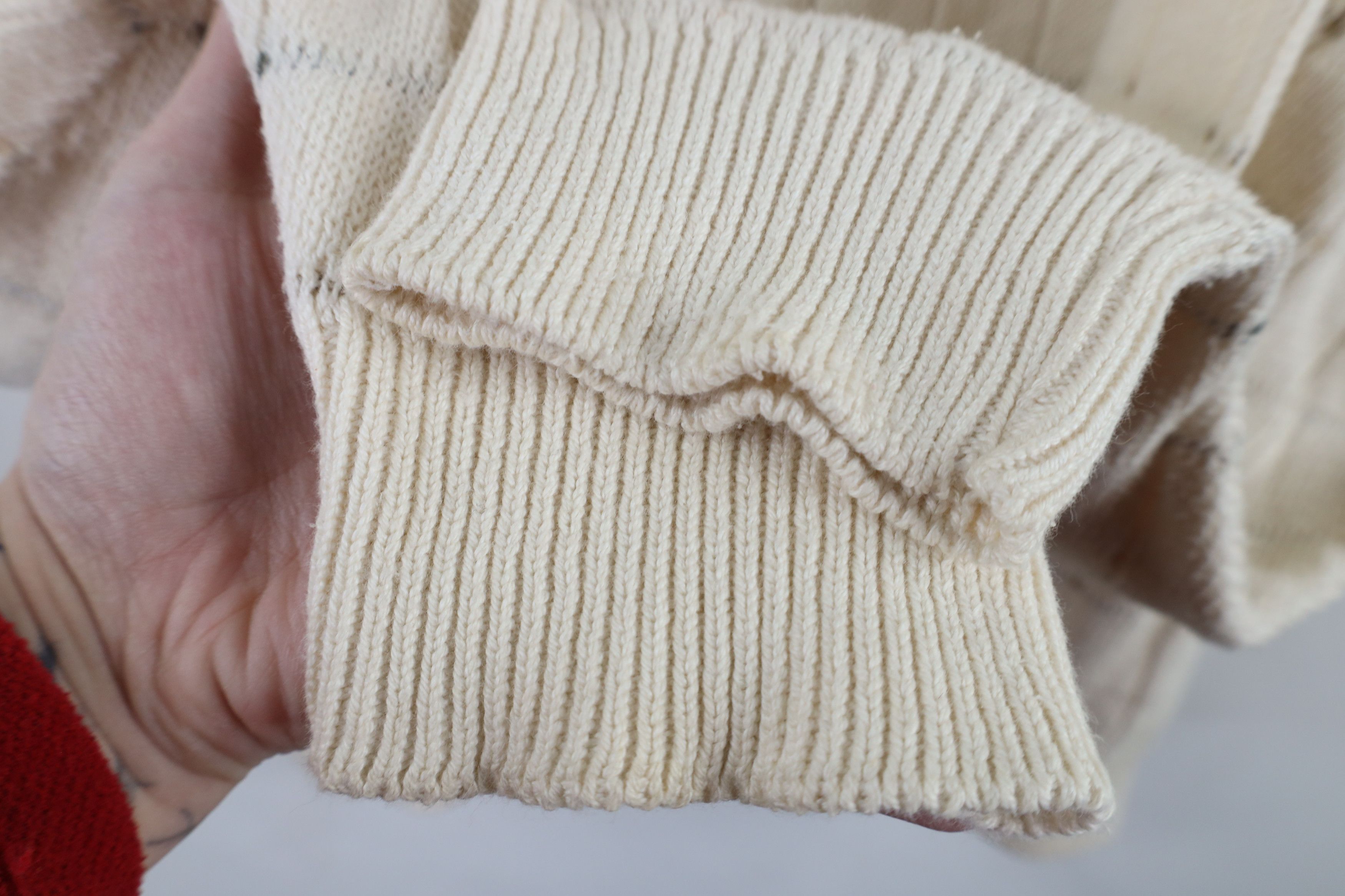 Vintage Vintage 90s Streetwear Ribbed Knit Golf Sweater Cotton USA Size US XL / EU 56 / 4 - 10 Thumbnail