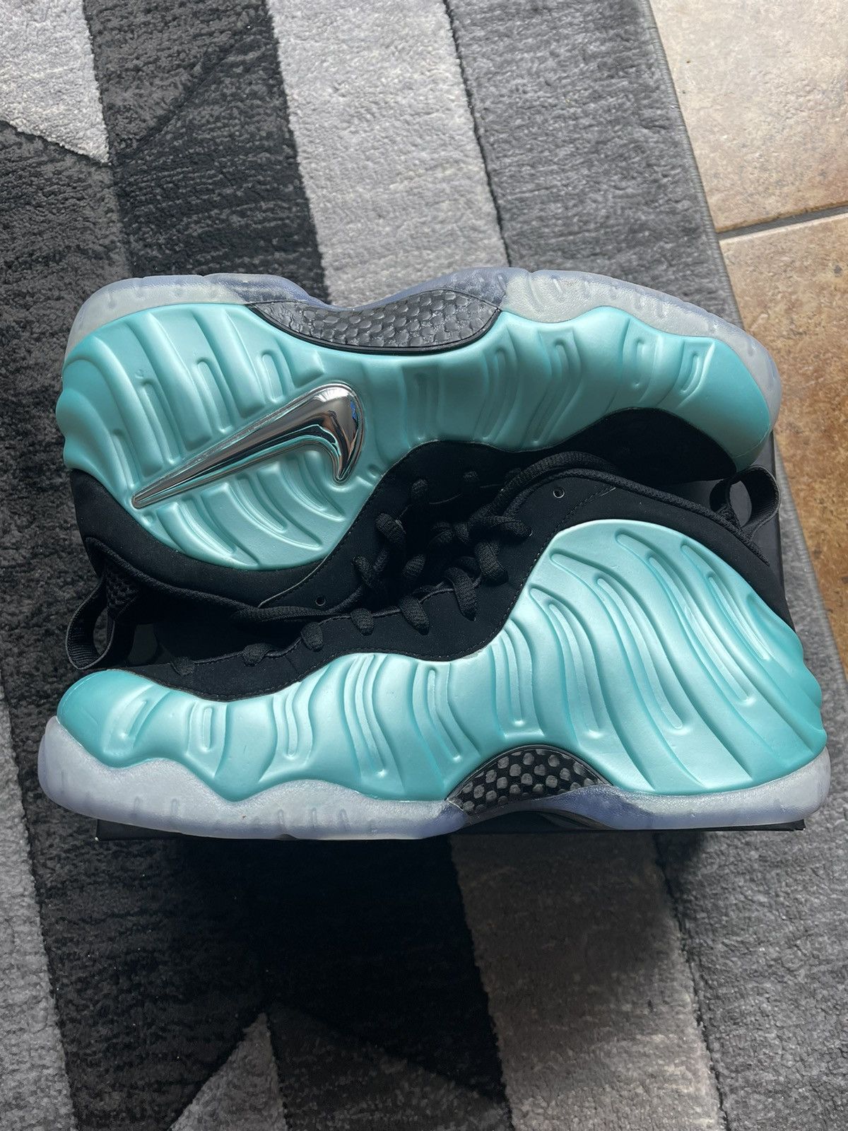 Nike 2017 Air Nike Foamposite Pro Island Green Size US 12 / EU 45 - 3 Thumbnail