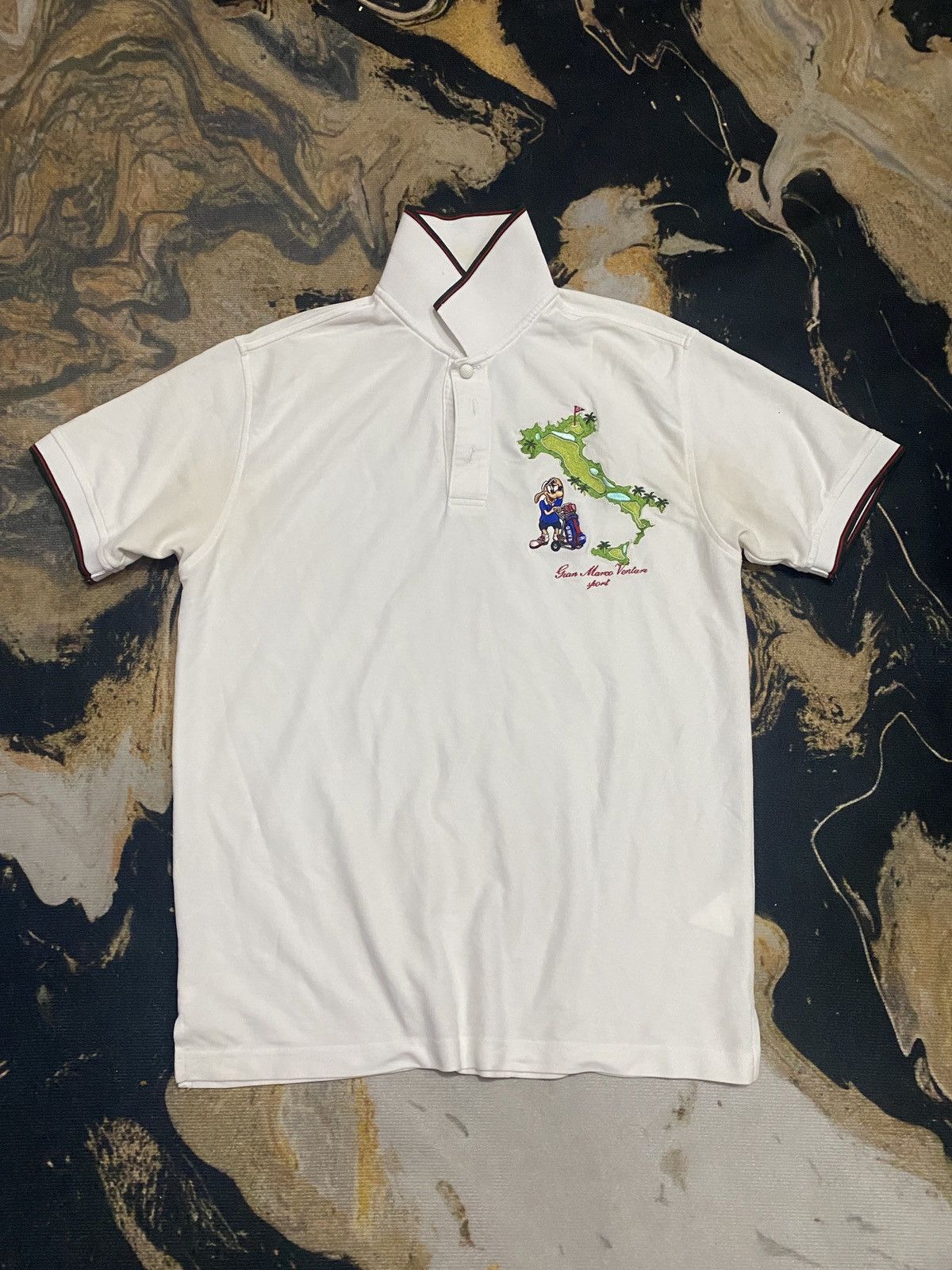 GianMarco Venturi 🔥BINDING NOW🔥 Gian Marco Venturi Collar Tee Size US M / EU 48-50 / 2 - 1 Thumbnail