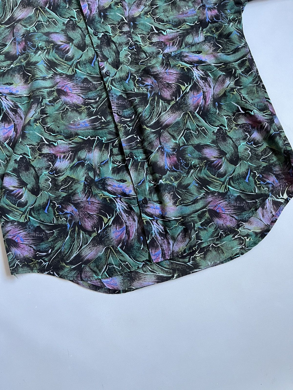 Towncraft Vintage 90s Towncraft Floral Rayon Usa Made Hawaiian Shirt Size US XL / EU 56 / 4 - 10 Thumbnail