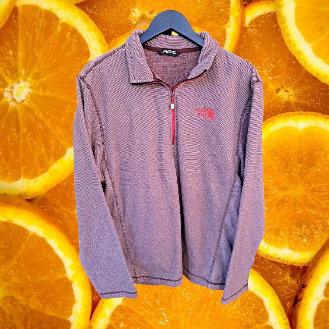 The North Face The North Face Red White Striped 1/4 Zip Long Sleeve Shirt S Size US L / EU 52-54 / 3 - 1 Thumbnail