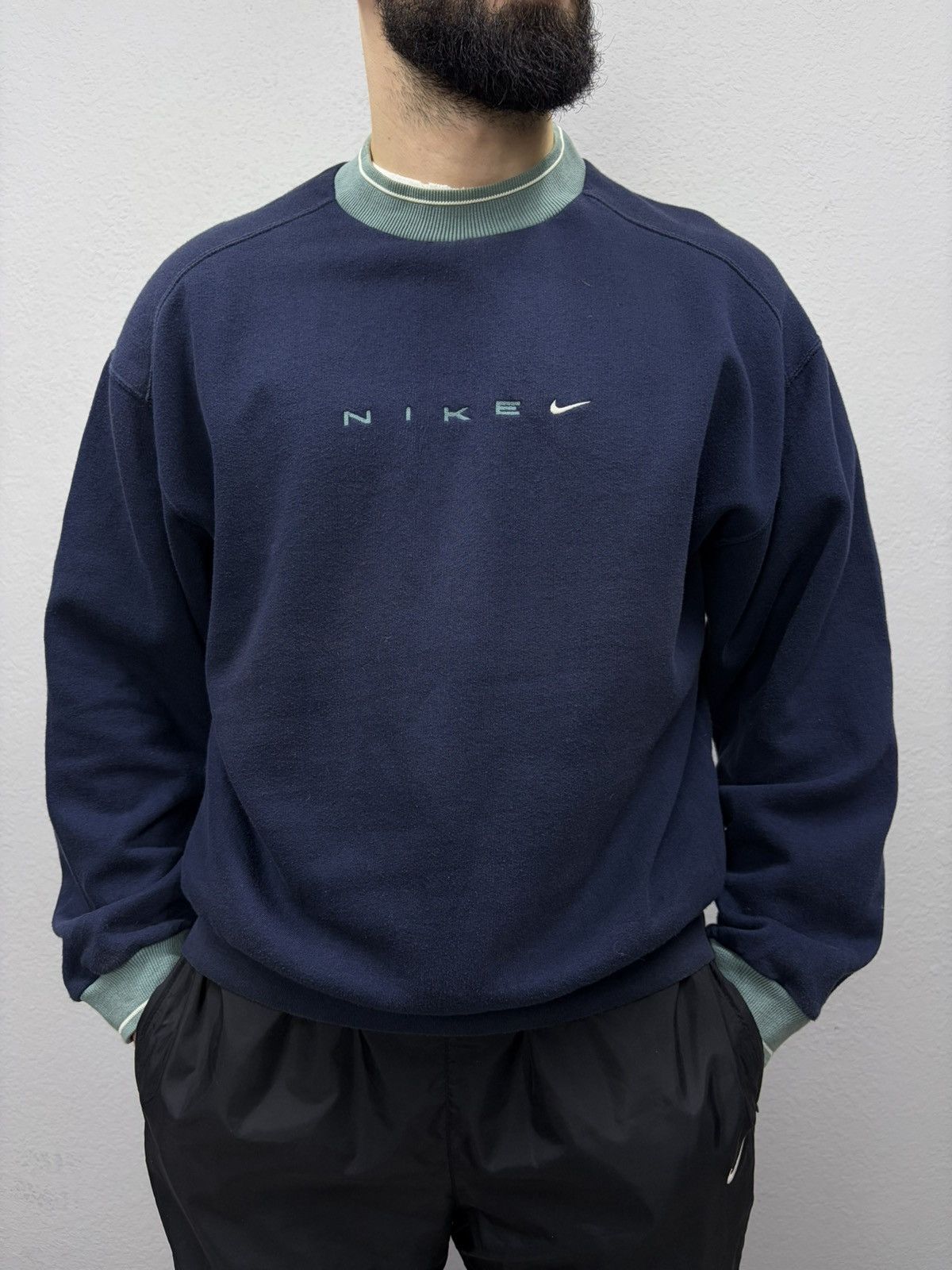 Nike Vintage Nike Sweatshirt 90s–Y2K Swoosh Crewneck Archive Size US M / EU 48-50 / 2 - 1 Thumbnail