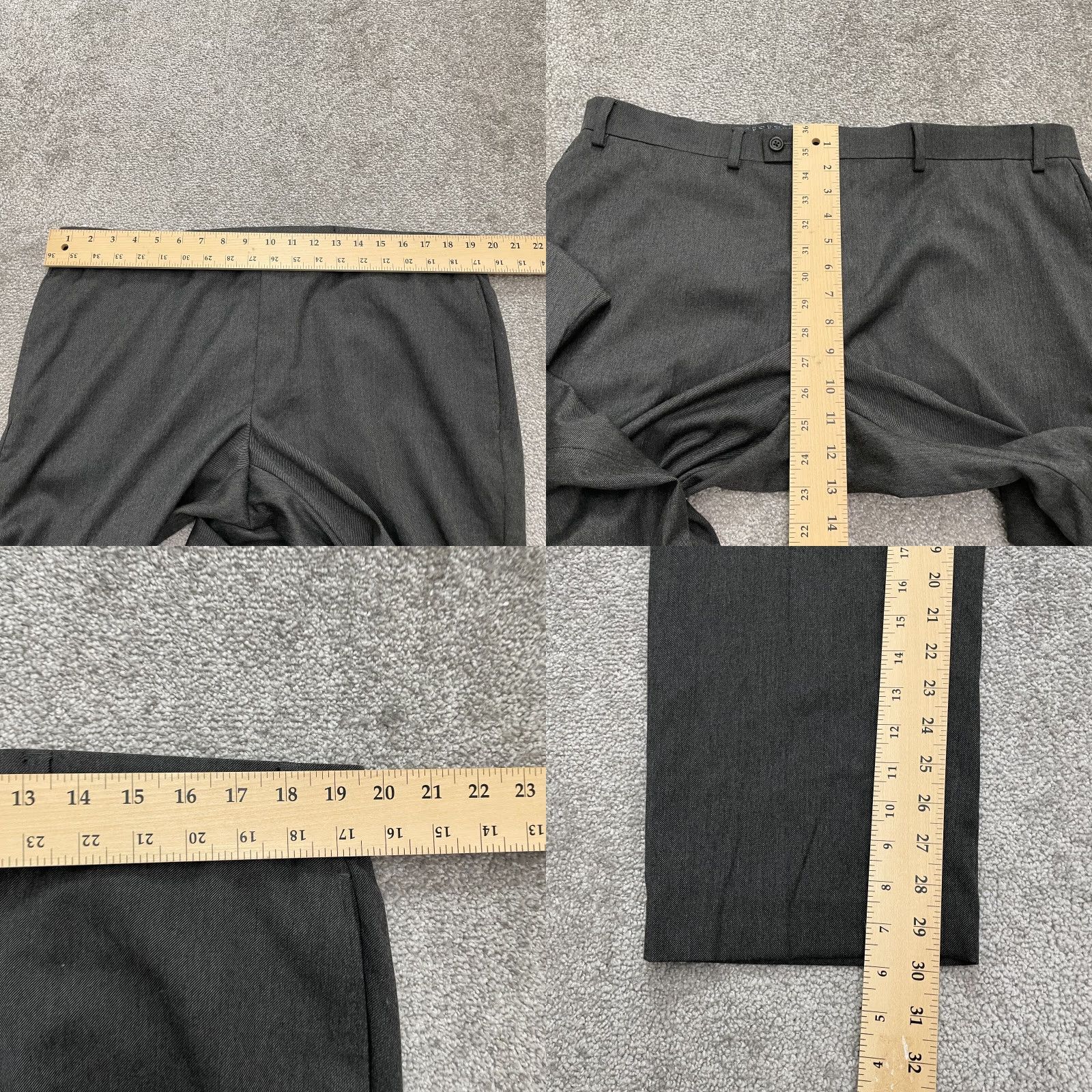 Ralph Lauren Lauren Ralph Lauren Dress Pants Men 38x30 Gray Flat Front Straight Leg Work Dress Pants Mens Regular Gray 30in Inseam City Preppy USA Classic Bedrock? Size US 38 / EU 54 - 8 Thumbnail