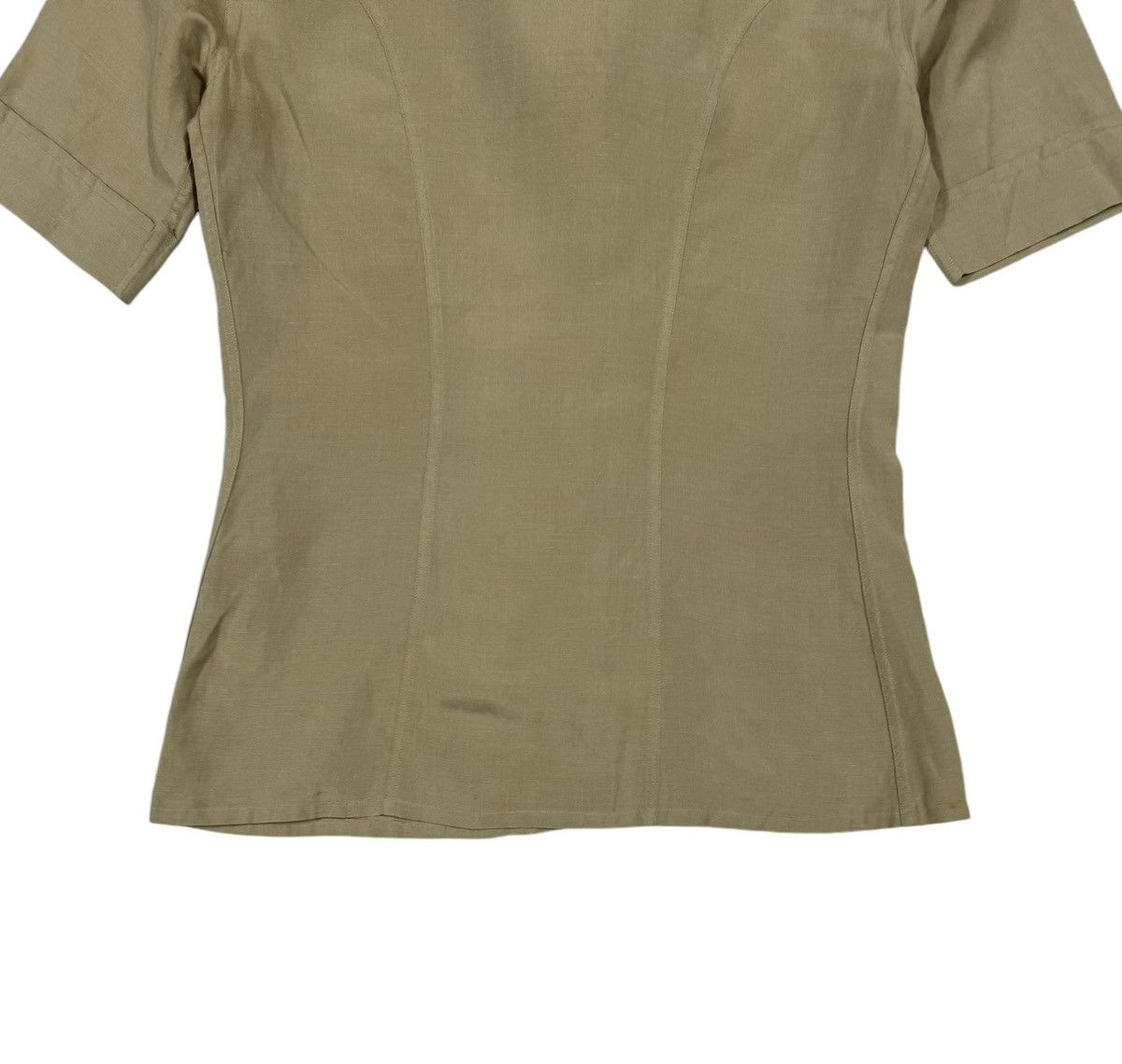 Margaret Howell × Vintage Margaret Howell England Southeastern Tan Uniform Shirt Size XS / US 0-2 / IT 36-38 - 10 Thumbnail