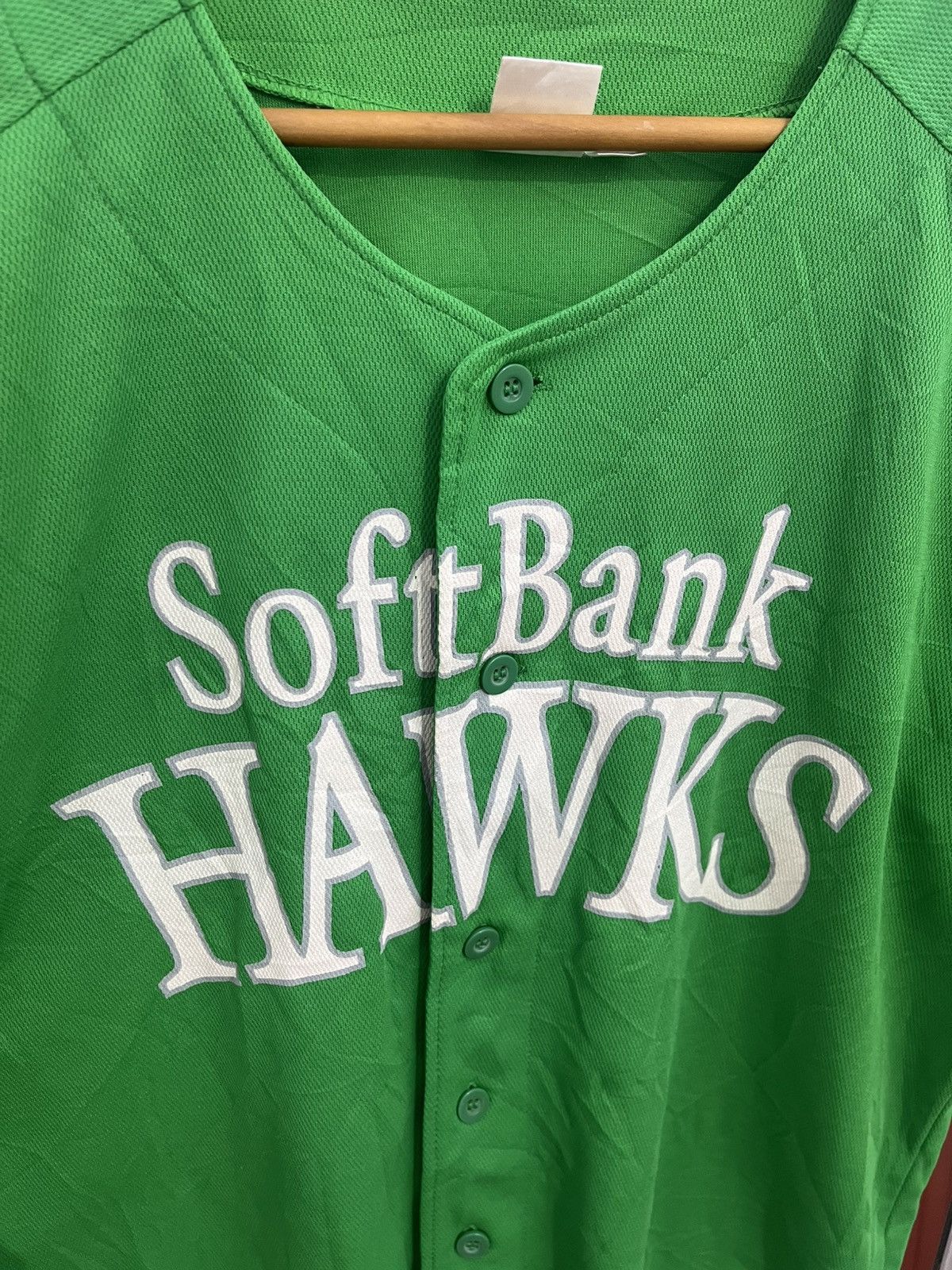 Japanese Brand SoftBank Hawks 2012 Festival Jersey Green Size L Size US L / EU 52-54 / 3 - 4 Thumbnail