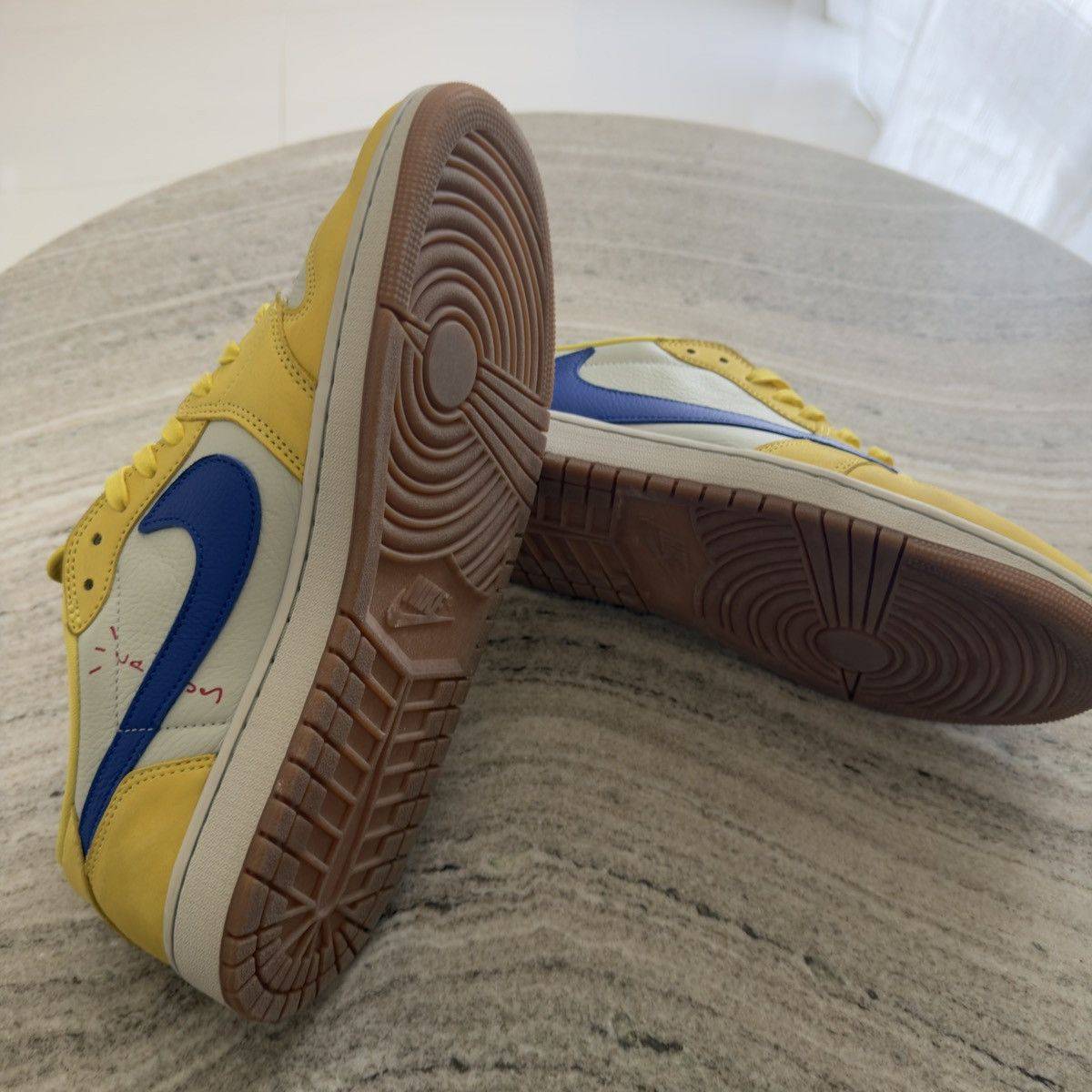 Jordan Brand × Travis Scott Travis Scott Air Jordan 1 Low Canary NO BOX🚫READ DESCRIPTION Size US 12.5 / EU 45-46 - 5 Thumbnail