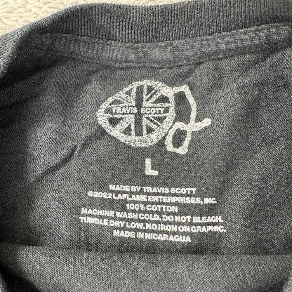 Travis Scott Travis Scott Men's Size Large 100% Cotton O2 Union Jack Bla Size US L / EU 52-54 / 3 - 2 Thumbnail