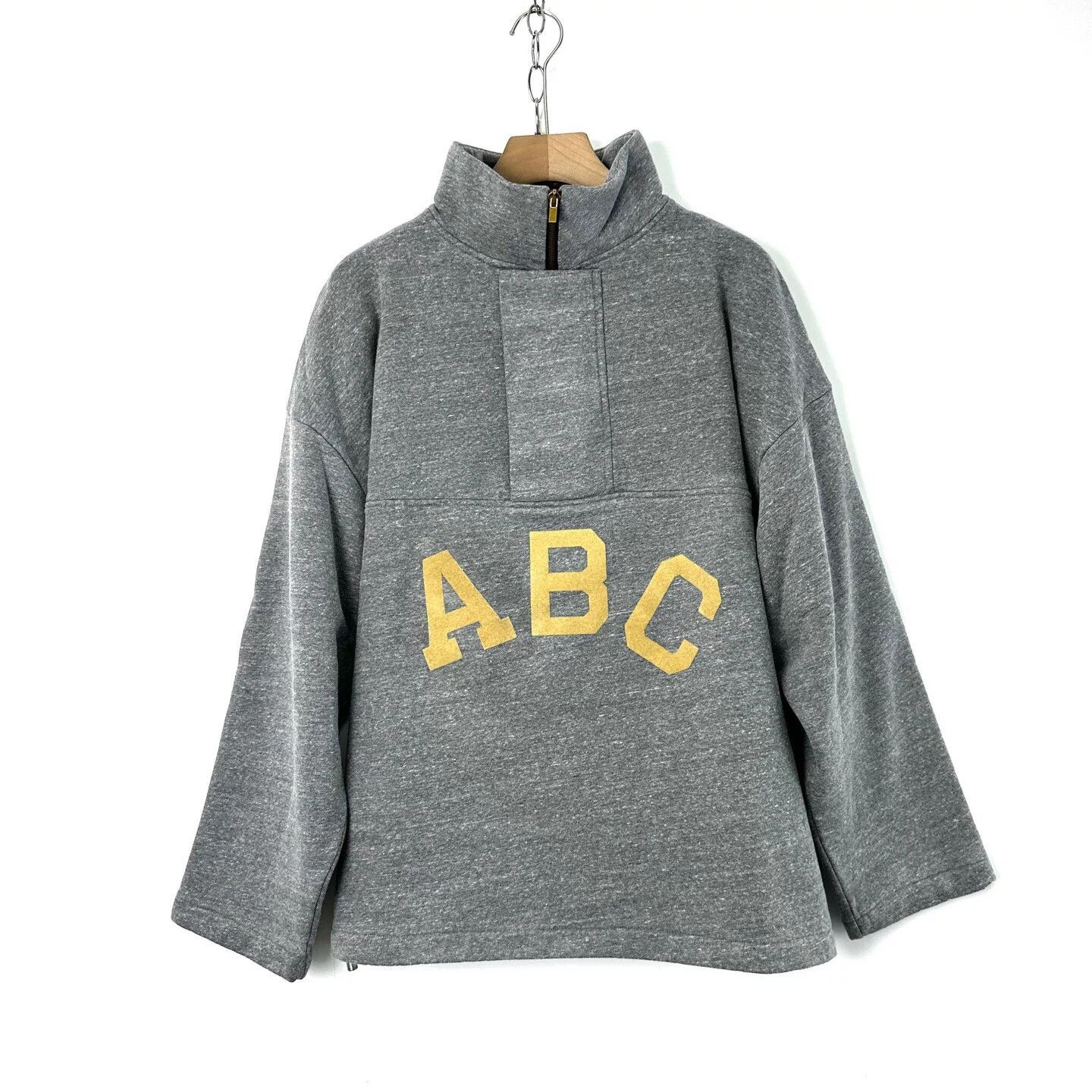 Fear of God Fear of God 7th Flocked ABC Half-Zip Sweatshirt Size US S / EU 44-46 / 1 - 1 Thumbnail