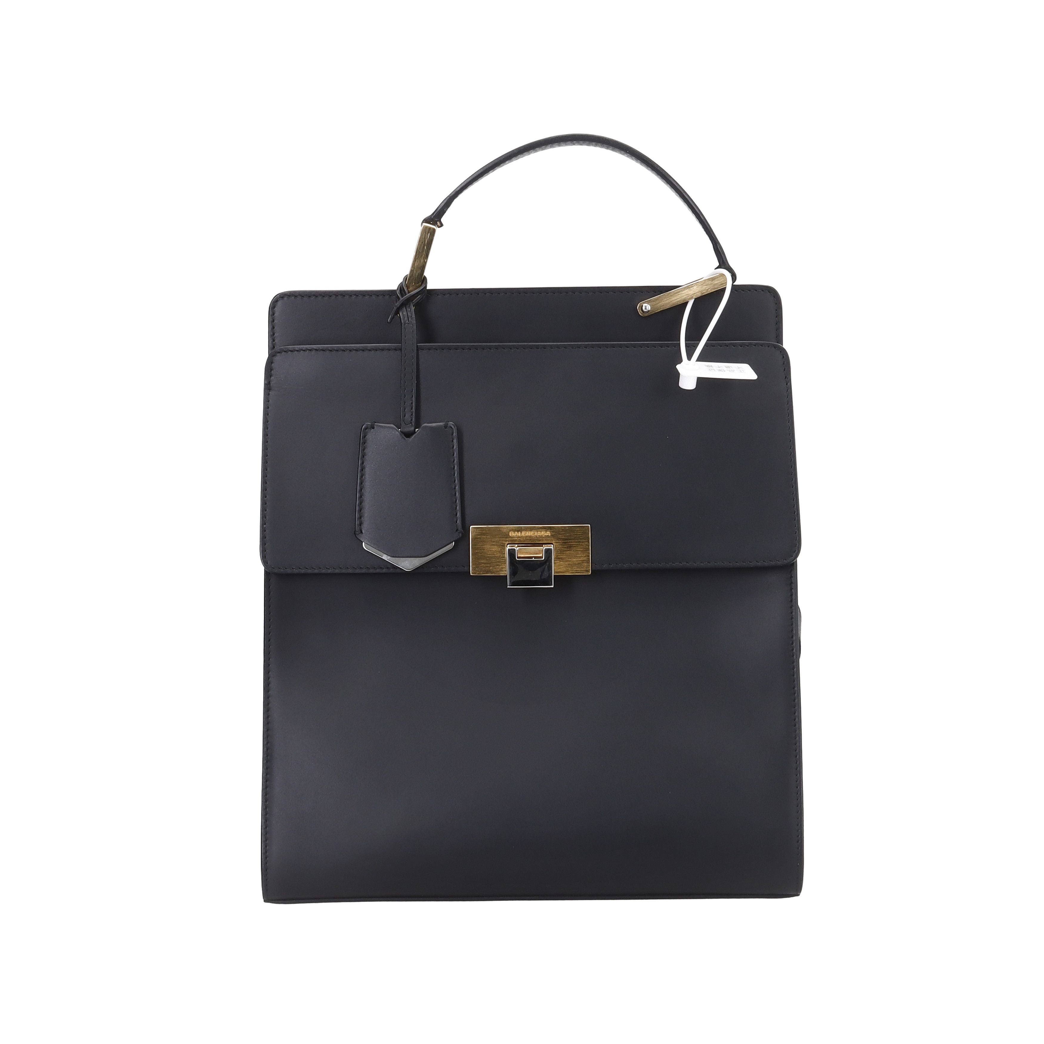 Balenciaga Balenciaga Black Leather Backpack Size ONE SIZE - 1 Thumbnail