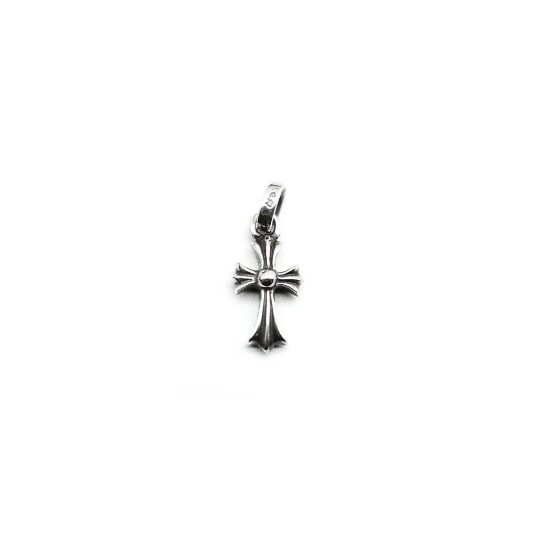 Chrome Hearts Chrome Hearts Silver Diamonds Babyfat Cross Charm Pendant Size ONE SIZE - 2 Thumbnail
