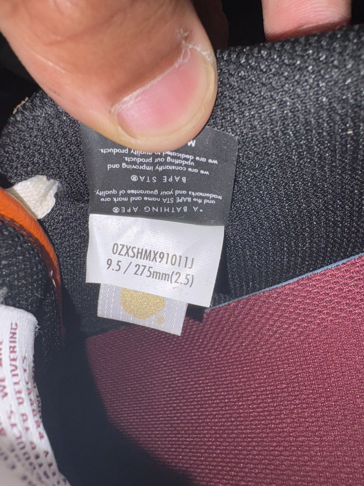 Bape Bape Sk8 Sta #2 M1 Orange Size US 9.5 / EU 42-43 - 9 Thumbnail