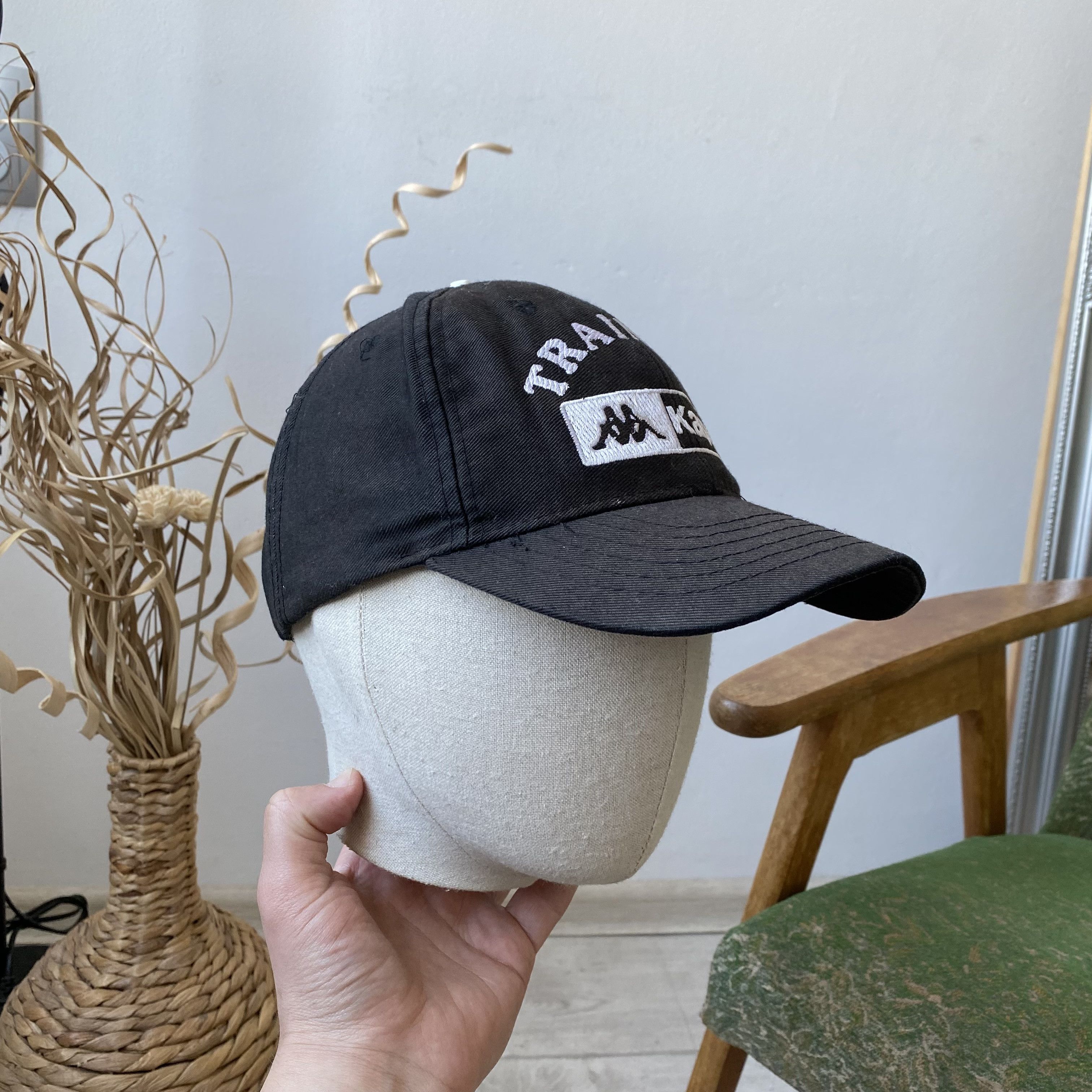 Kappa 🖤 Vintage 80-90s Faded Kappa cap training Dad hat Size ONE SIZE - 2 Thumbnail