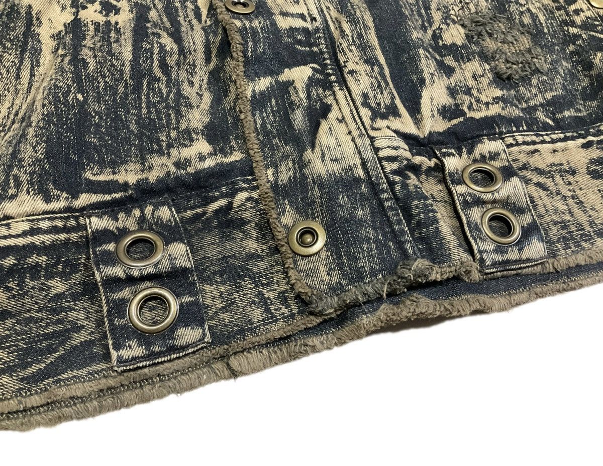 14th Addiction × If Six Was Nine × In The Attic 🔥Sick Y2K In The Attic Mud Wash Denim Jacket Hooded Size US L / EU 52-54 / 3 - 6 Thumbnail