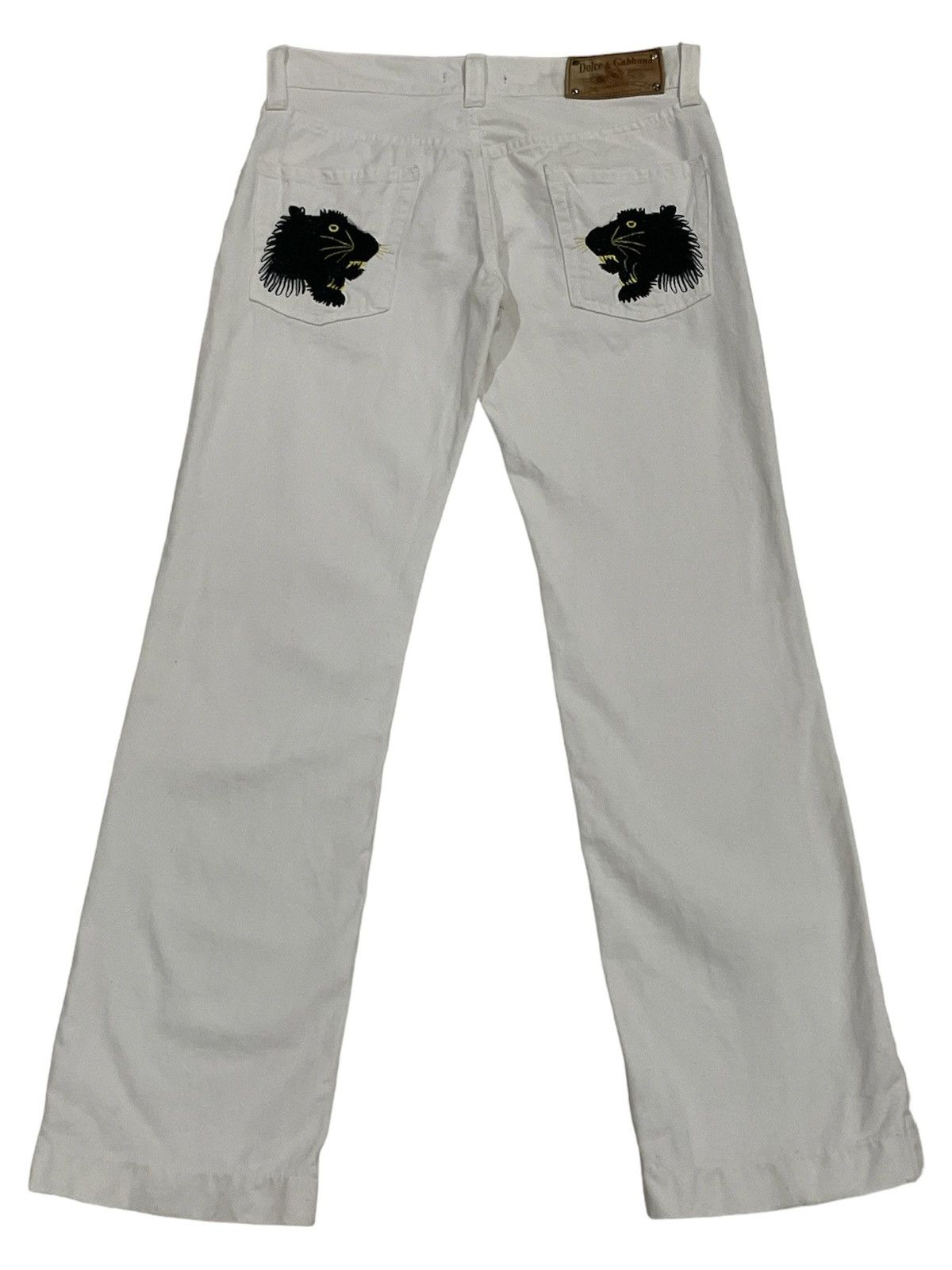 Dolce & Gabbana Dolce & Gabbana Embroidered Tiger Pants Size US 32 / EU 48 - 1 Thumbnail