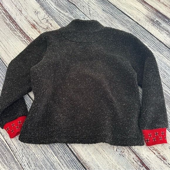 Vintage Vintage 2004 Christopher & Banks Chunky Teddy Fleece Pullove Size L / US 10 / IT 46 - 3 Thumbnail