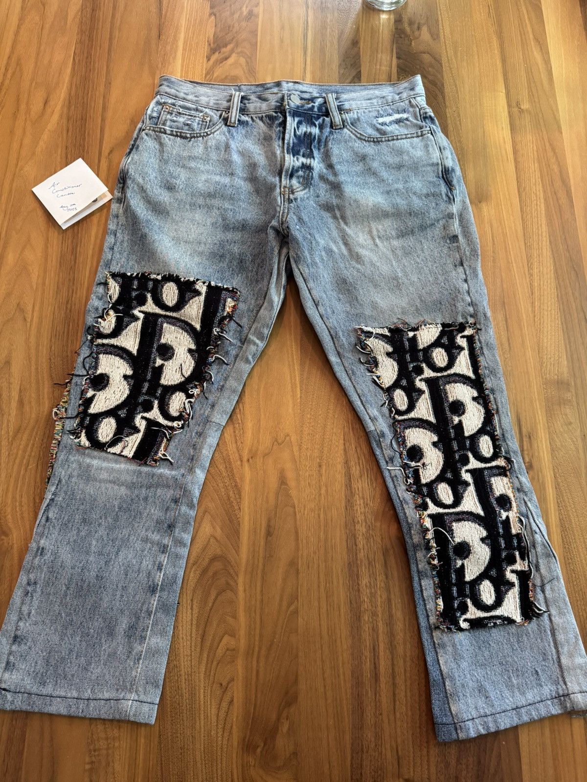 MNML Custom Dior Logo Rug Jeans Size US 30 / EU 46 - 1 Thumbnail