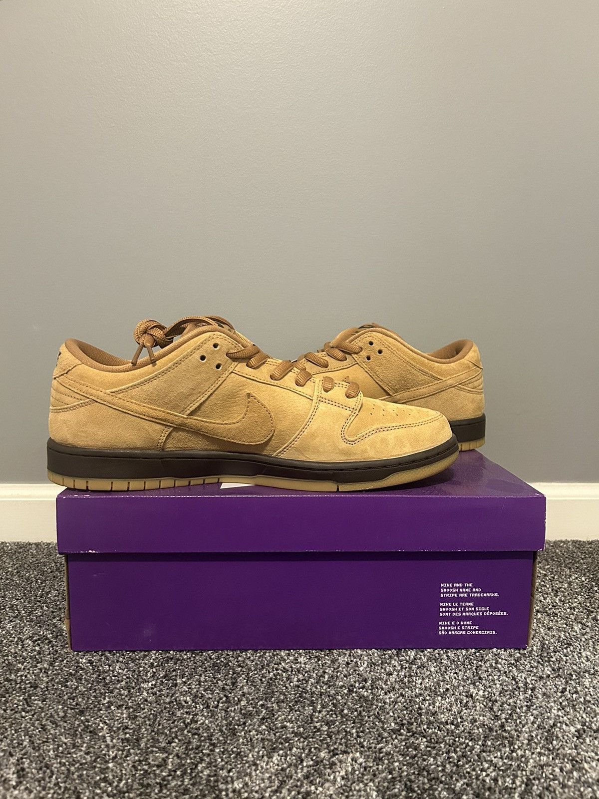 Nike Nike SB Dunk Low Wheat Size US 13 / EU 46 - 2 Thumbnail