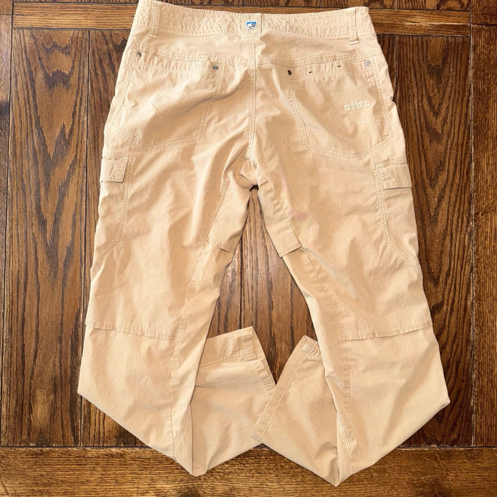 Vintage Kuhl Pants Mens 34x32 Beige Outdoor Hiking Vented Cargo Pants Size US 34 / EU 50 - 7 Thumbnail