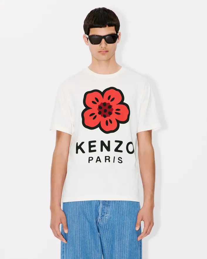 Kenzo o1s22i1n0125 Boke Flower Printed T-Shirt in White Size US L / EU 52-54 / 3 - 3 Thumbnail