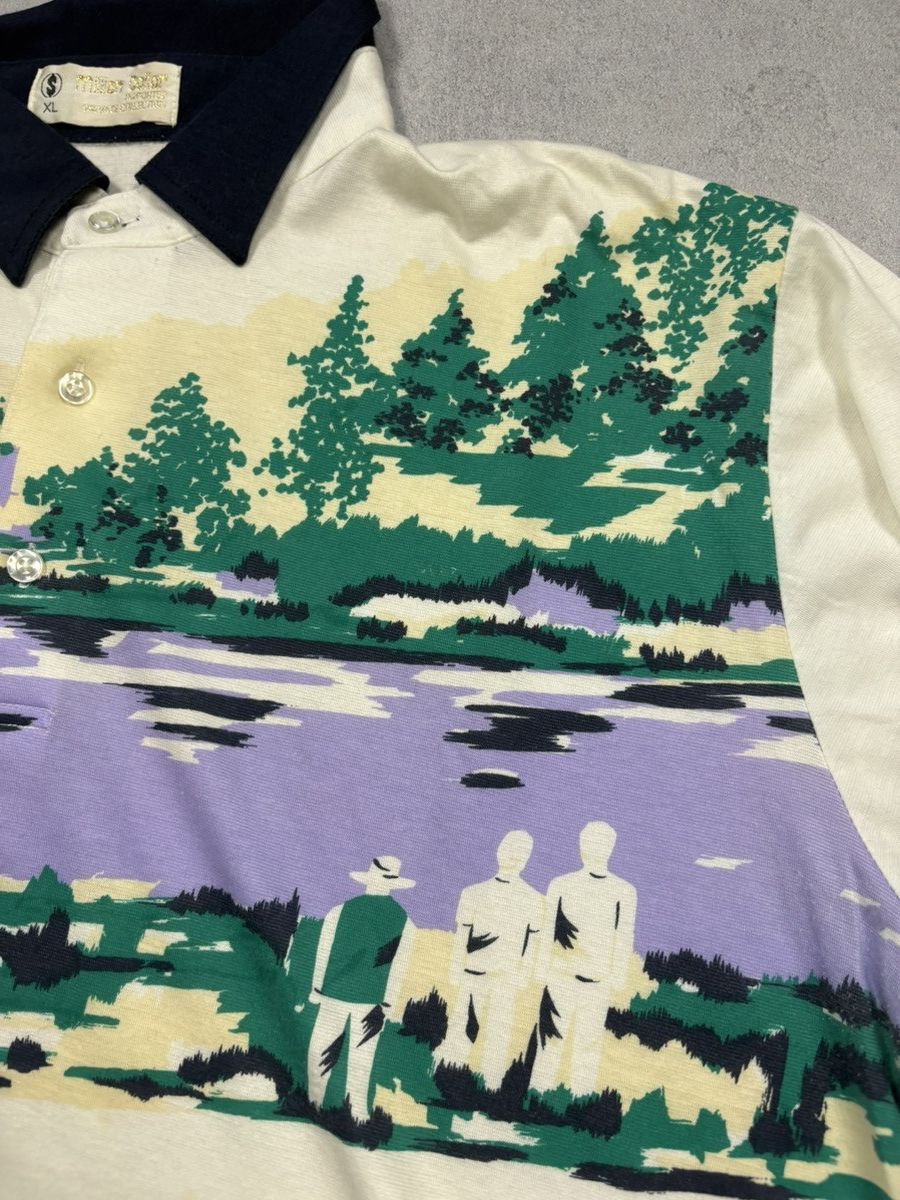 Vintage Vintage 1991 Million Dollar Golf Challenge Polo Shirt AOP Size US XL / EU 56 / 4 - 6 Thumbnail