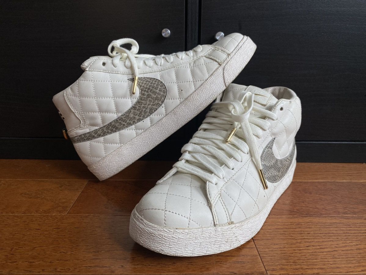 Nike supreme blazer white best sale