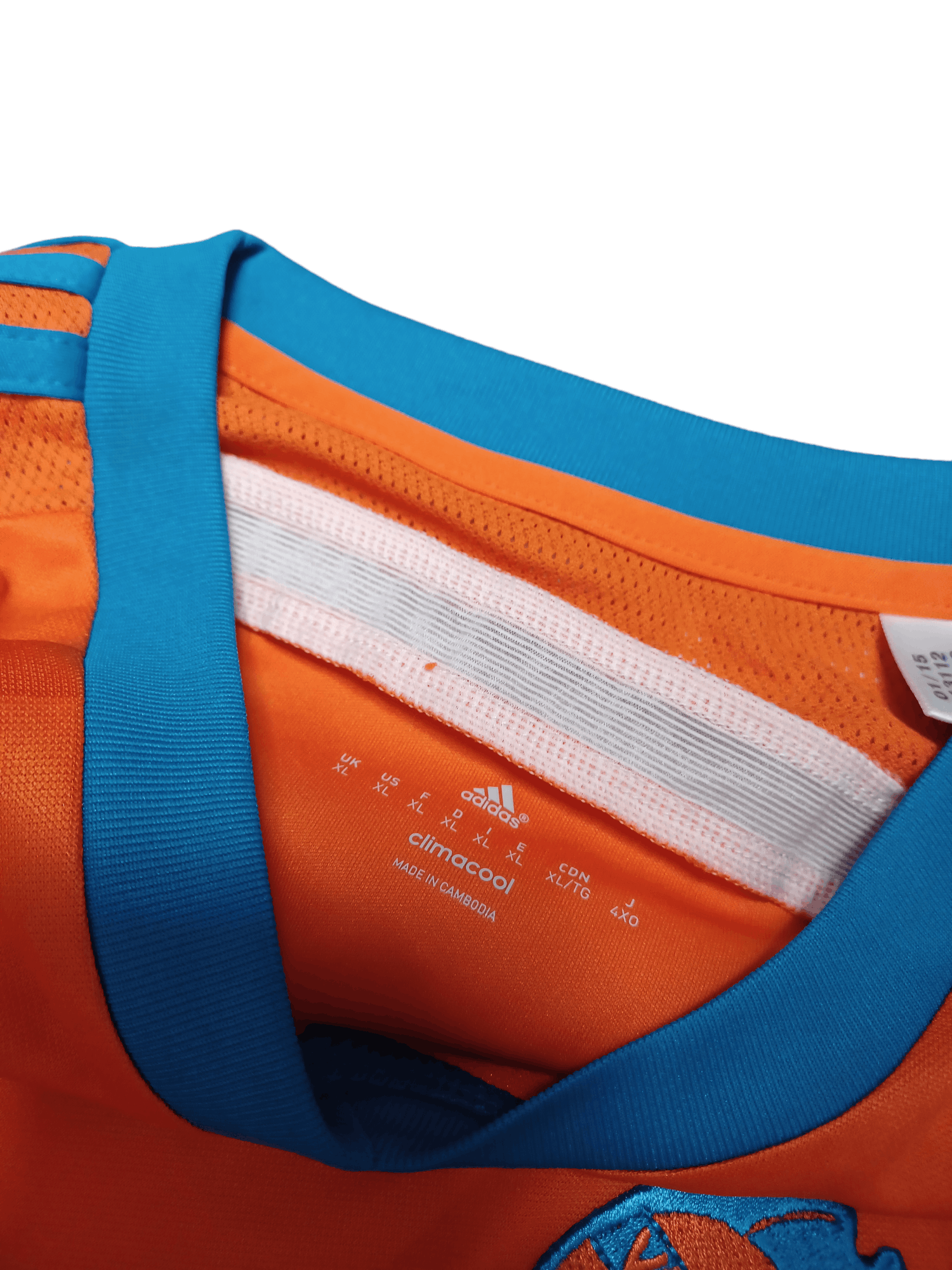 Adidas 2014-2015 CF VALENCIA ADIDAS SECOND KIT JERSEY VINTAGE Size US XL / EU 56 / 4 - 7 Thumbnail