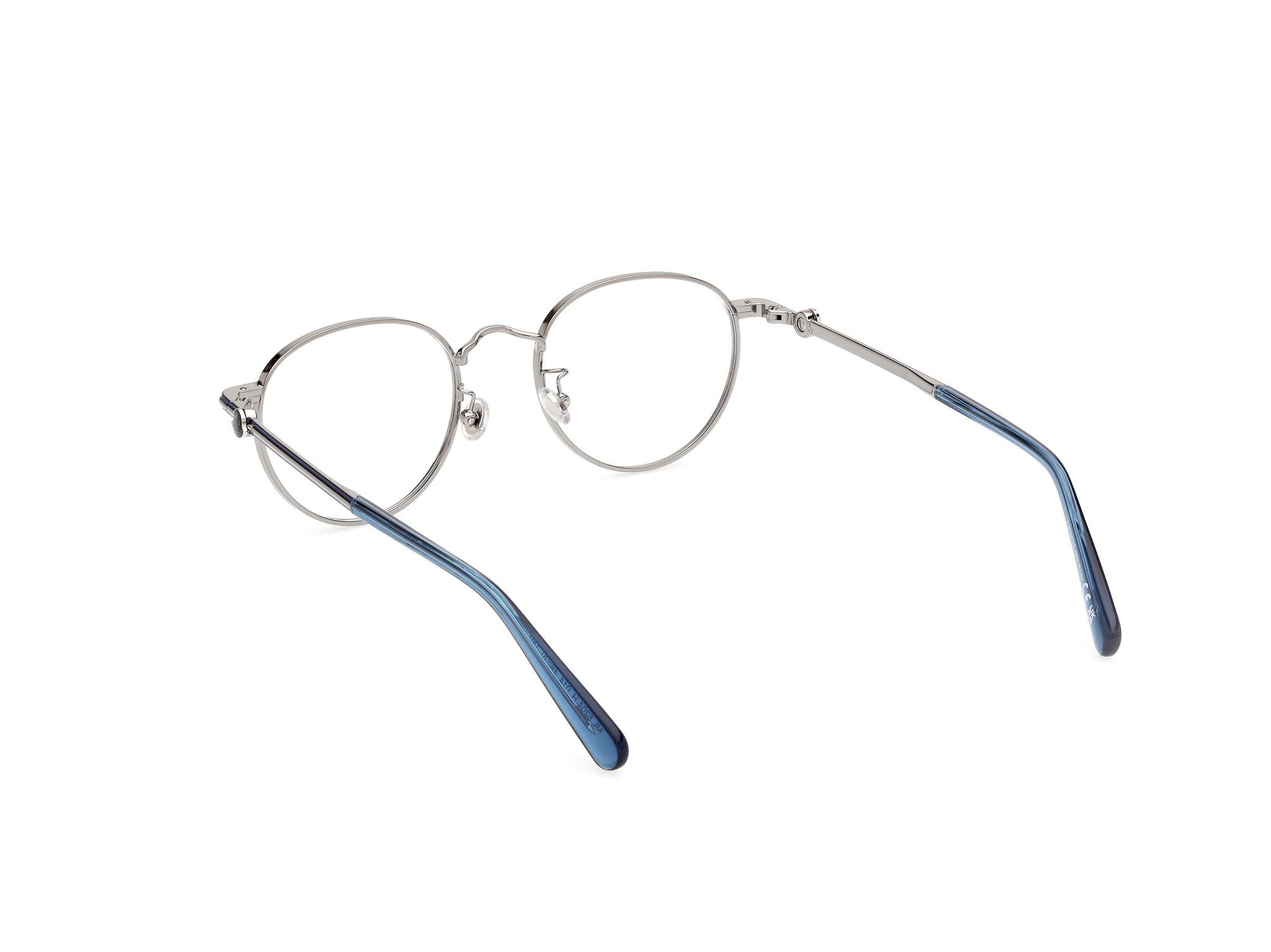 Moncler o1y0225 Size : OS / 48 mm Eyeglass Frame in Blue/Silver Size ONE SIZE - 5 Thumbnail