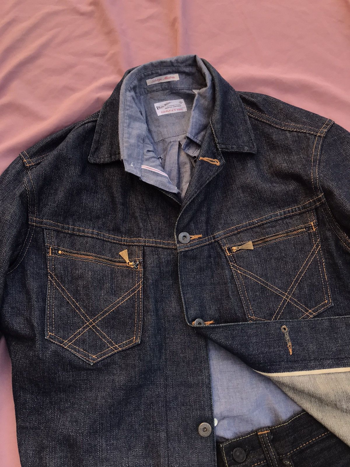 Gant Rugger SELVEDGE MADRAS LIGHTWEIGHT OXFORD DOVE BLUE IVY BUTTON DOWN Size US M / EU 48-50 / 2 - 8 Thumbnail
